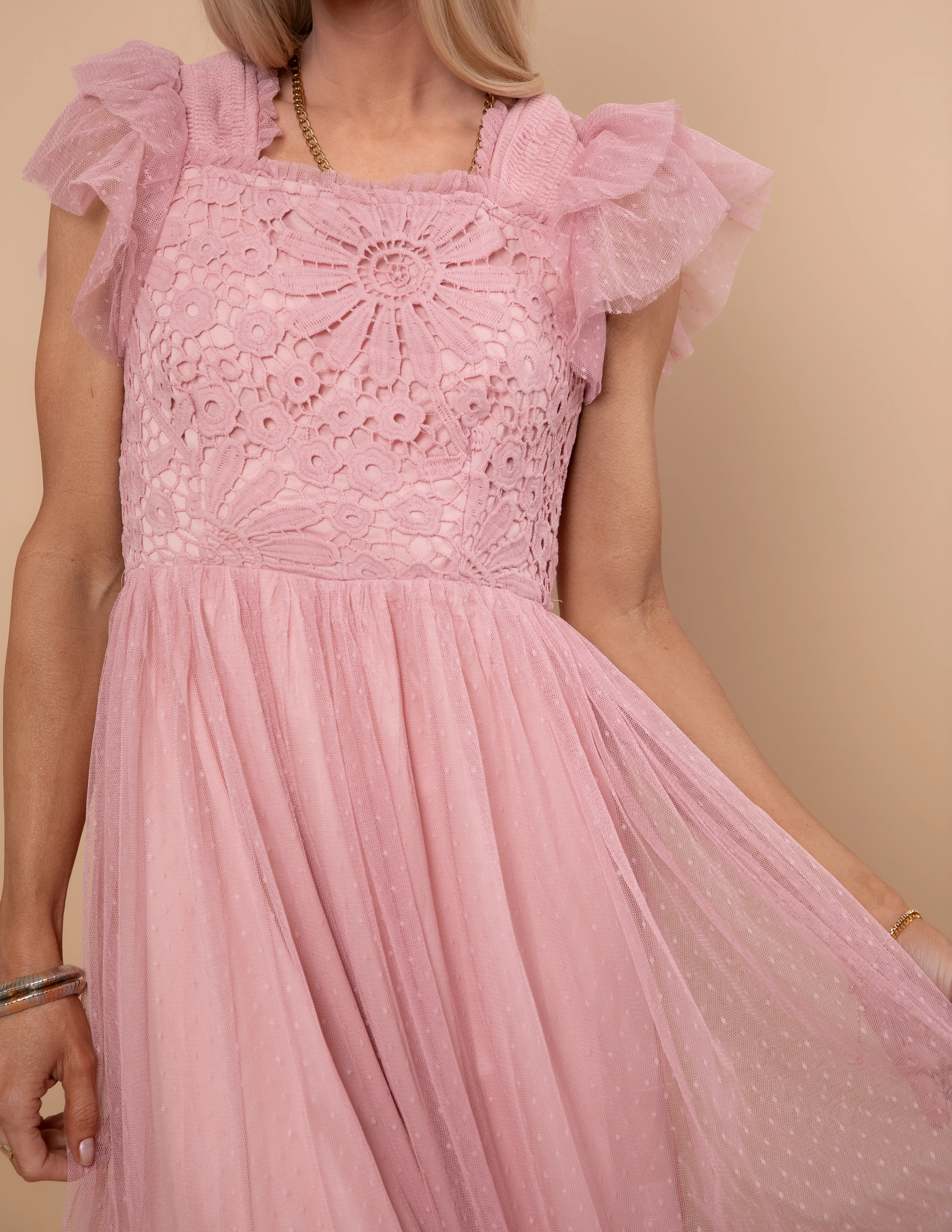Anastasia Mesh Midi Dress - Image 13