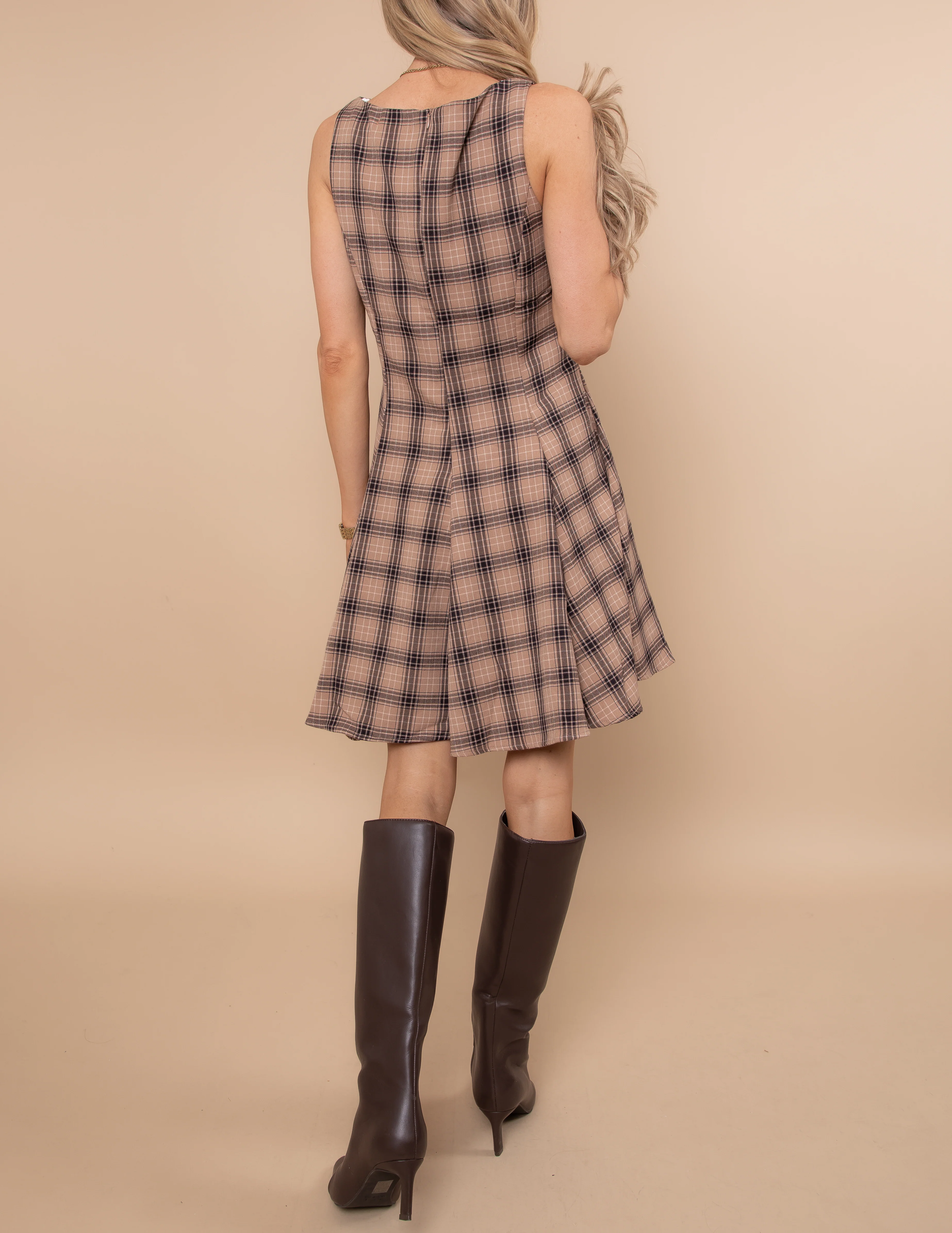 Anneliese Swing Plaid Dress - Image 4