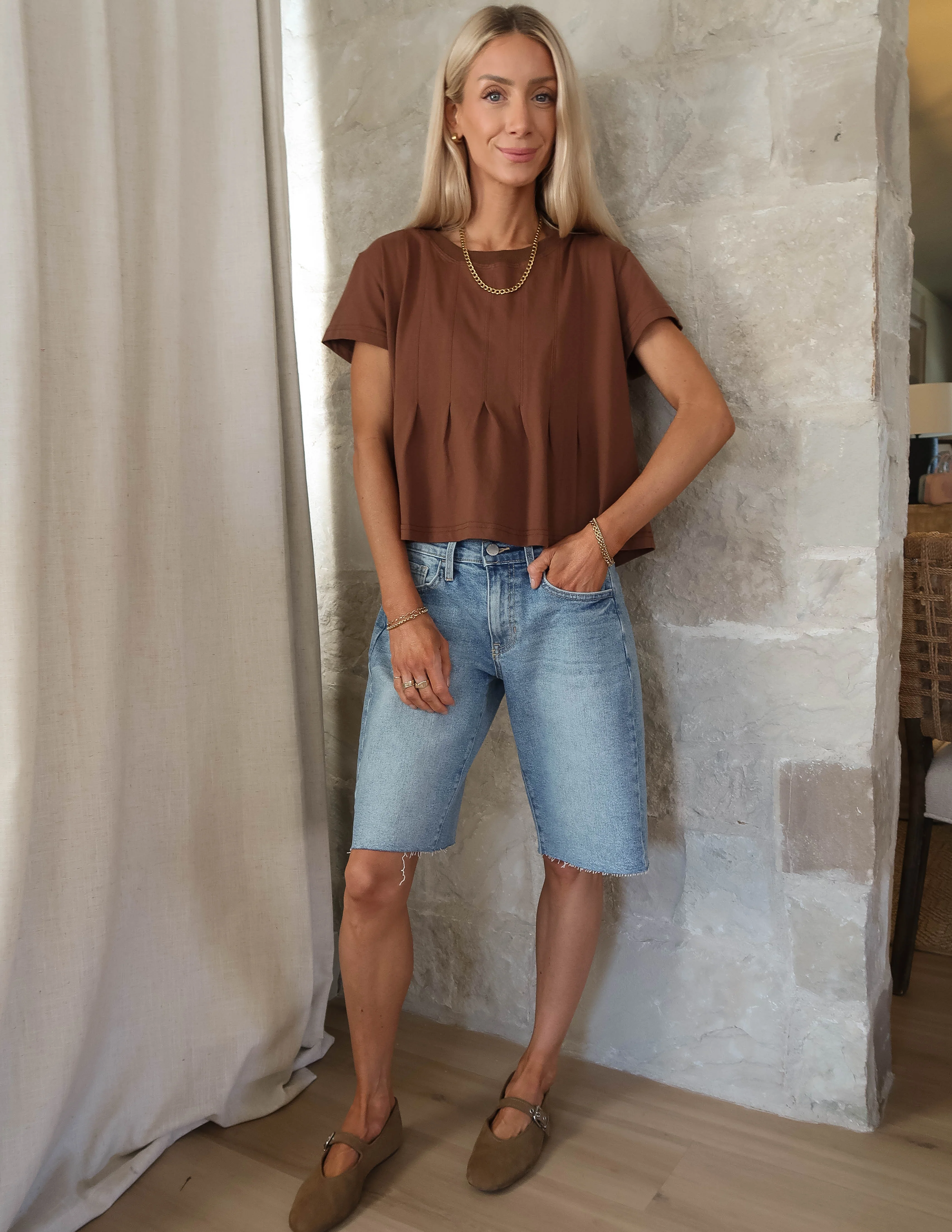 Arden Pleated Swing Top - Image 2