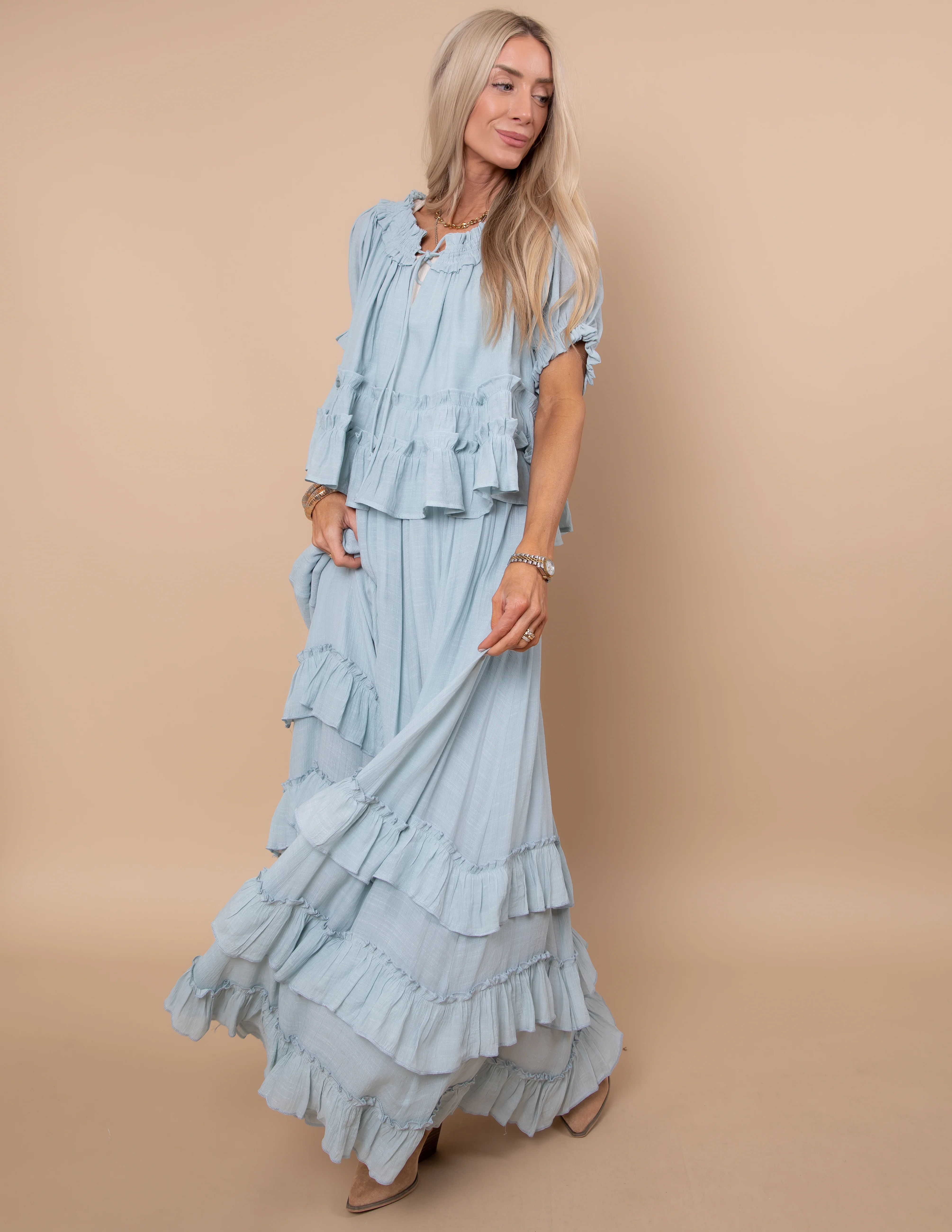 Beatrice Tiered Ruffle Layer Top - Image 4