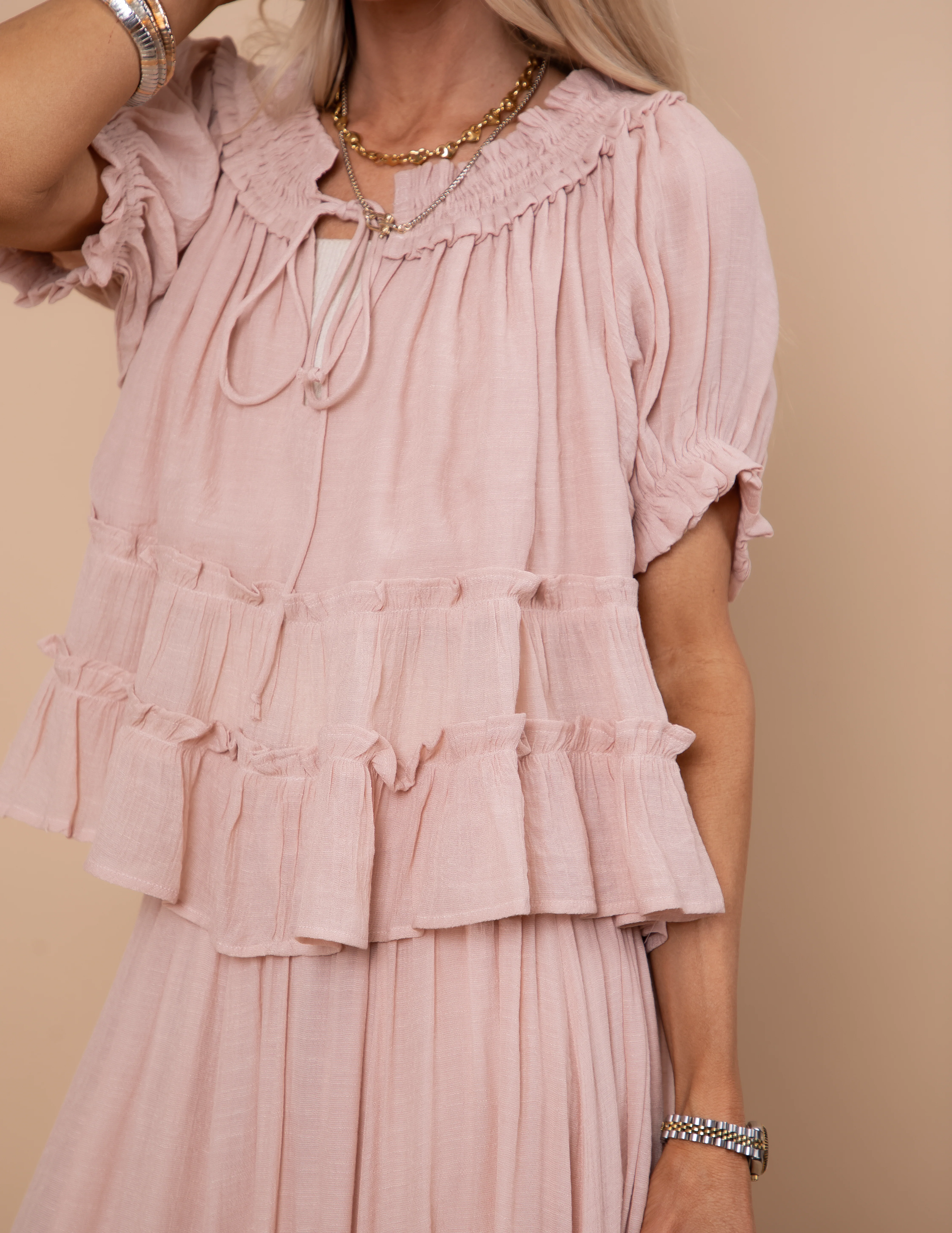 Beatrice Tiered Ruffle Layer Top - Image 5
