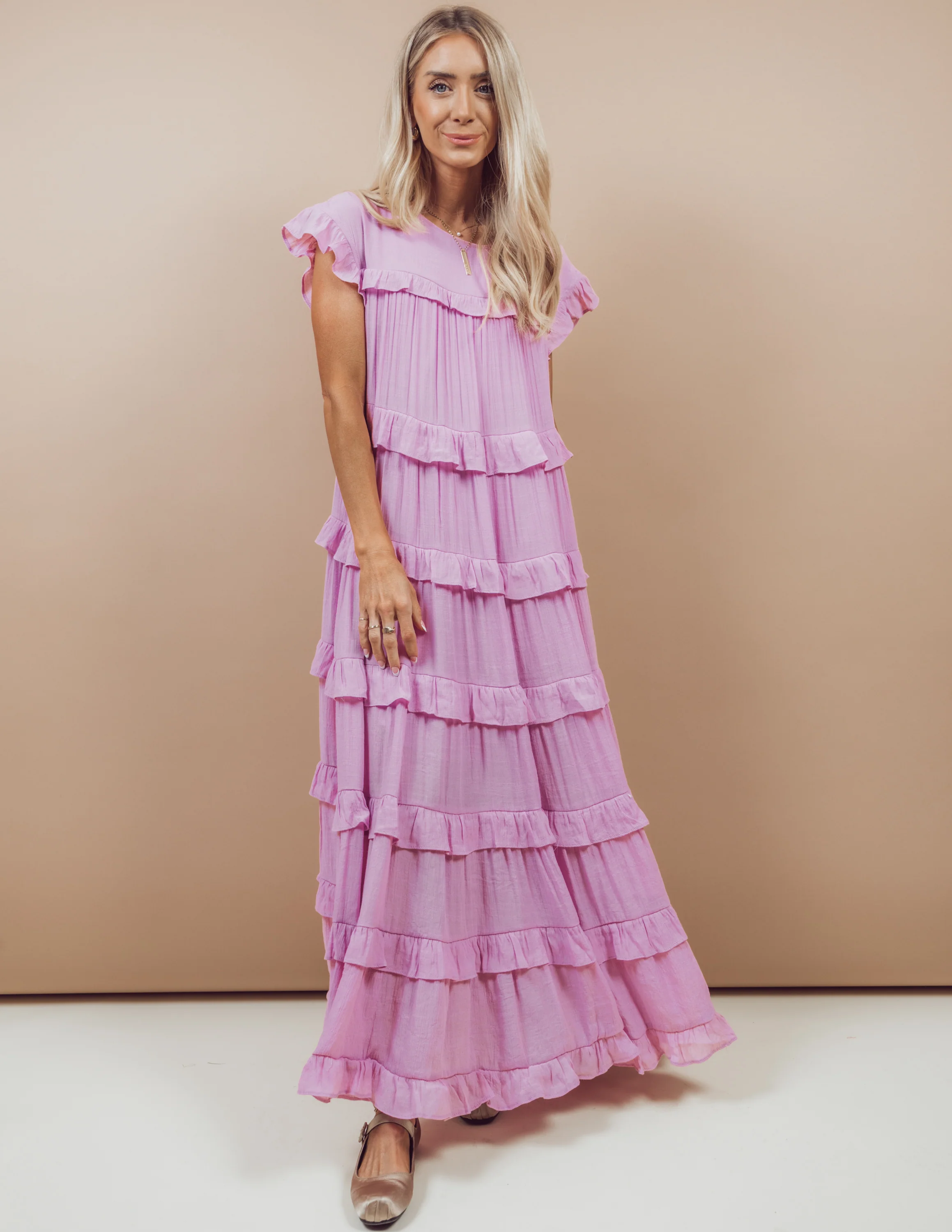 Betty Ruffle Tiered Dress - Image 5