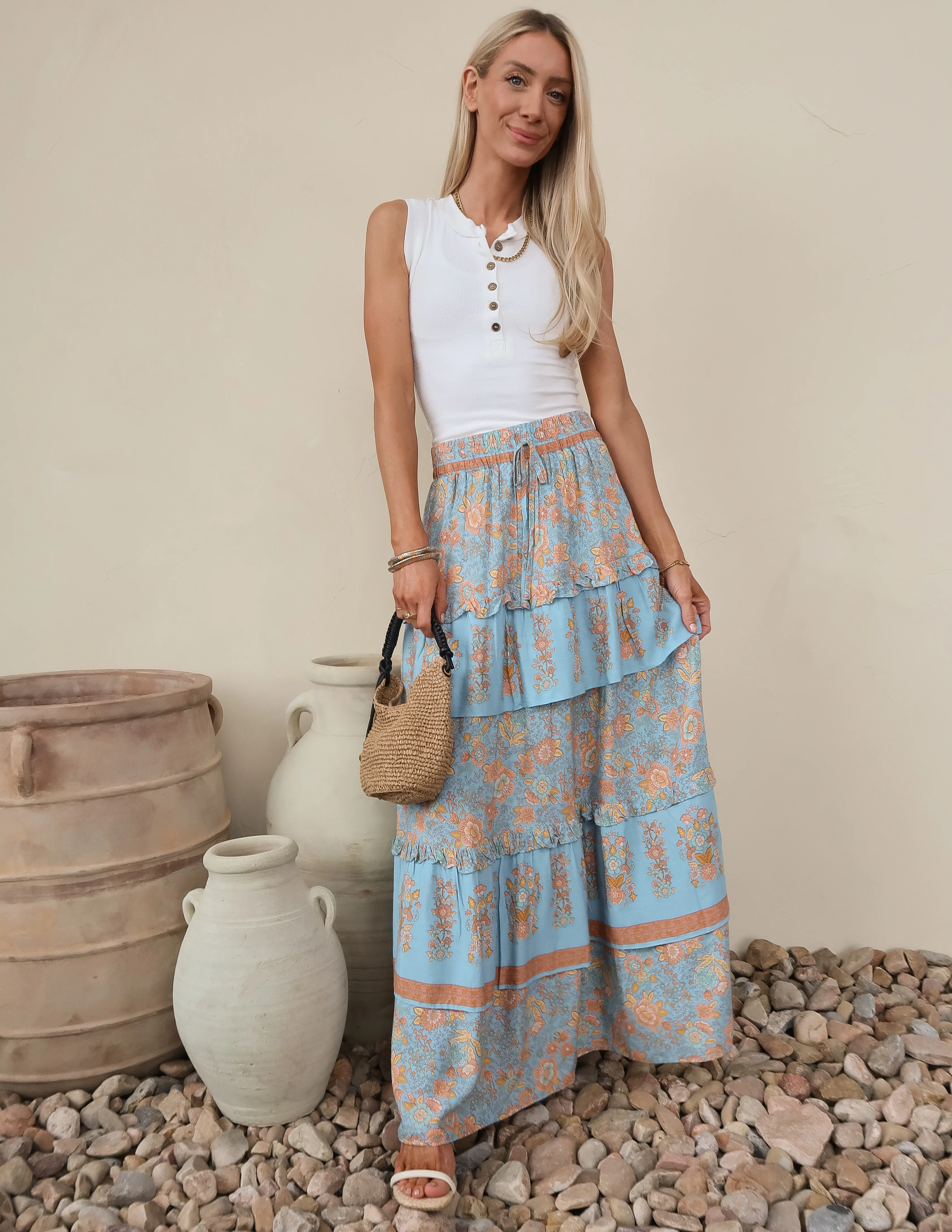 Blu Prairie Tiered Skirt - Image 6