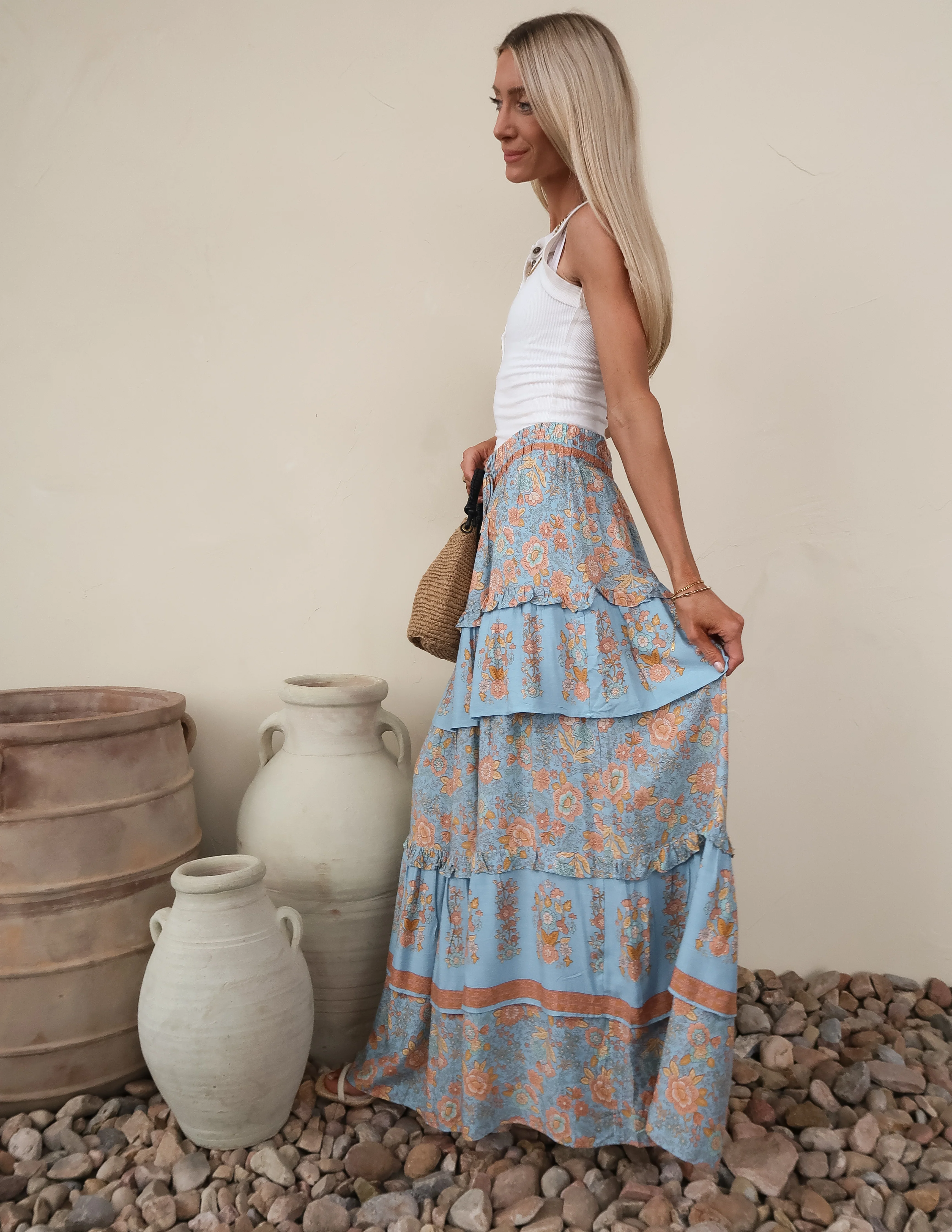 Blu Prairie Tiered Skirt - Image 7