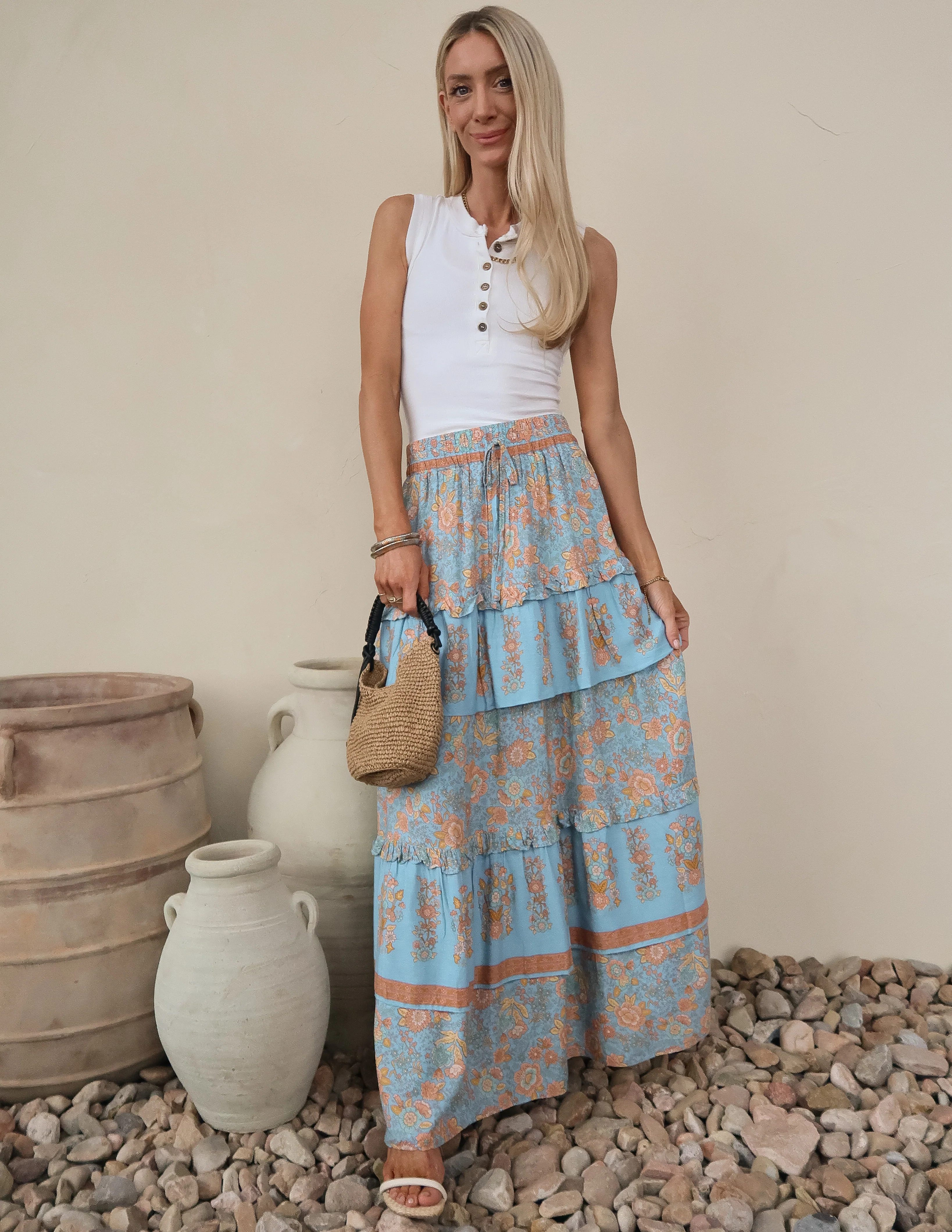 Blu Prairie Tiered Skirt - Image 8