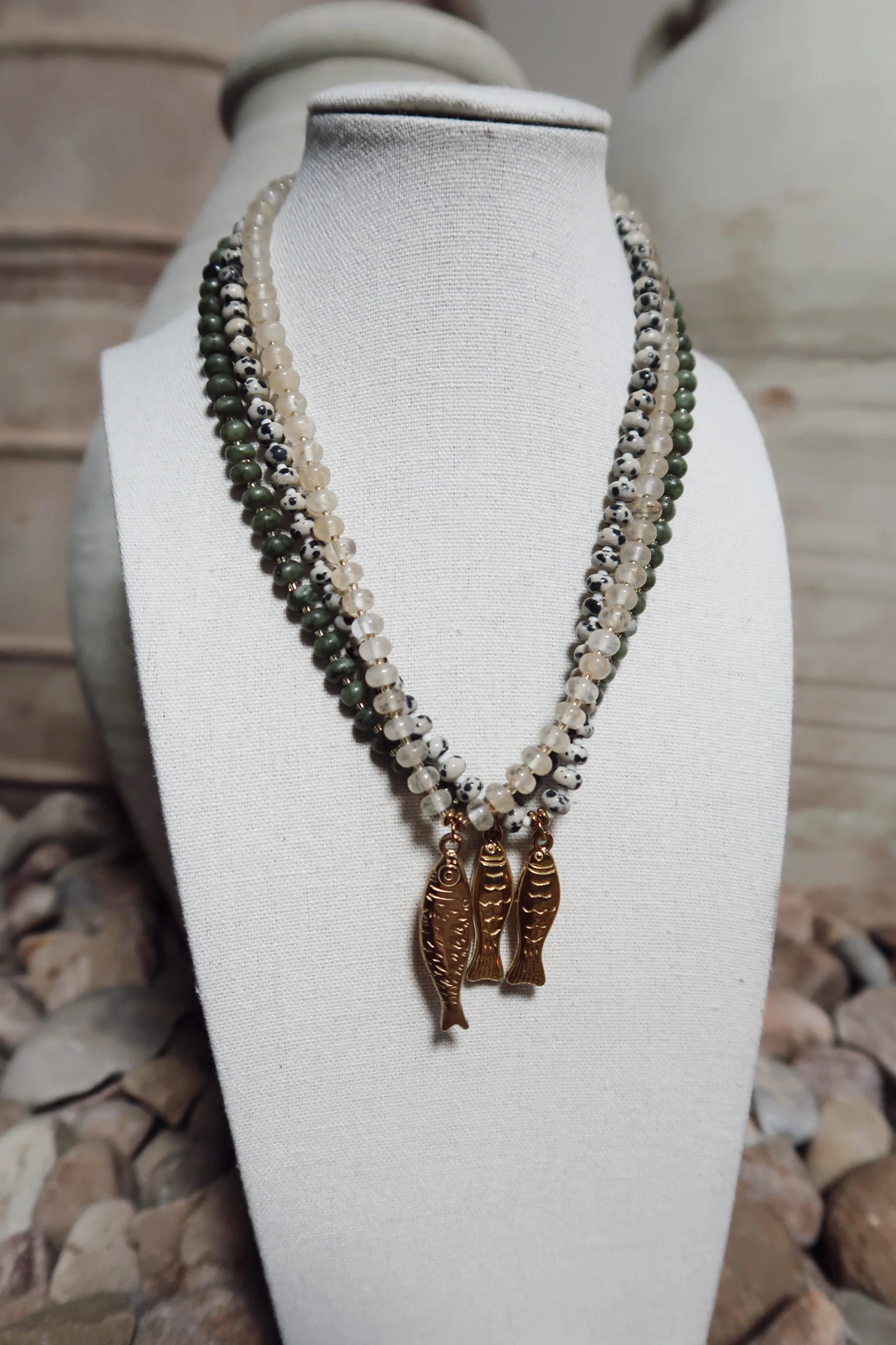 Bora Bora Beaded Fish Necklace - Image 2