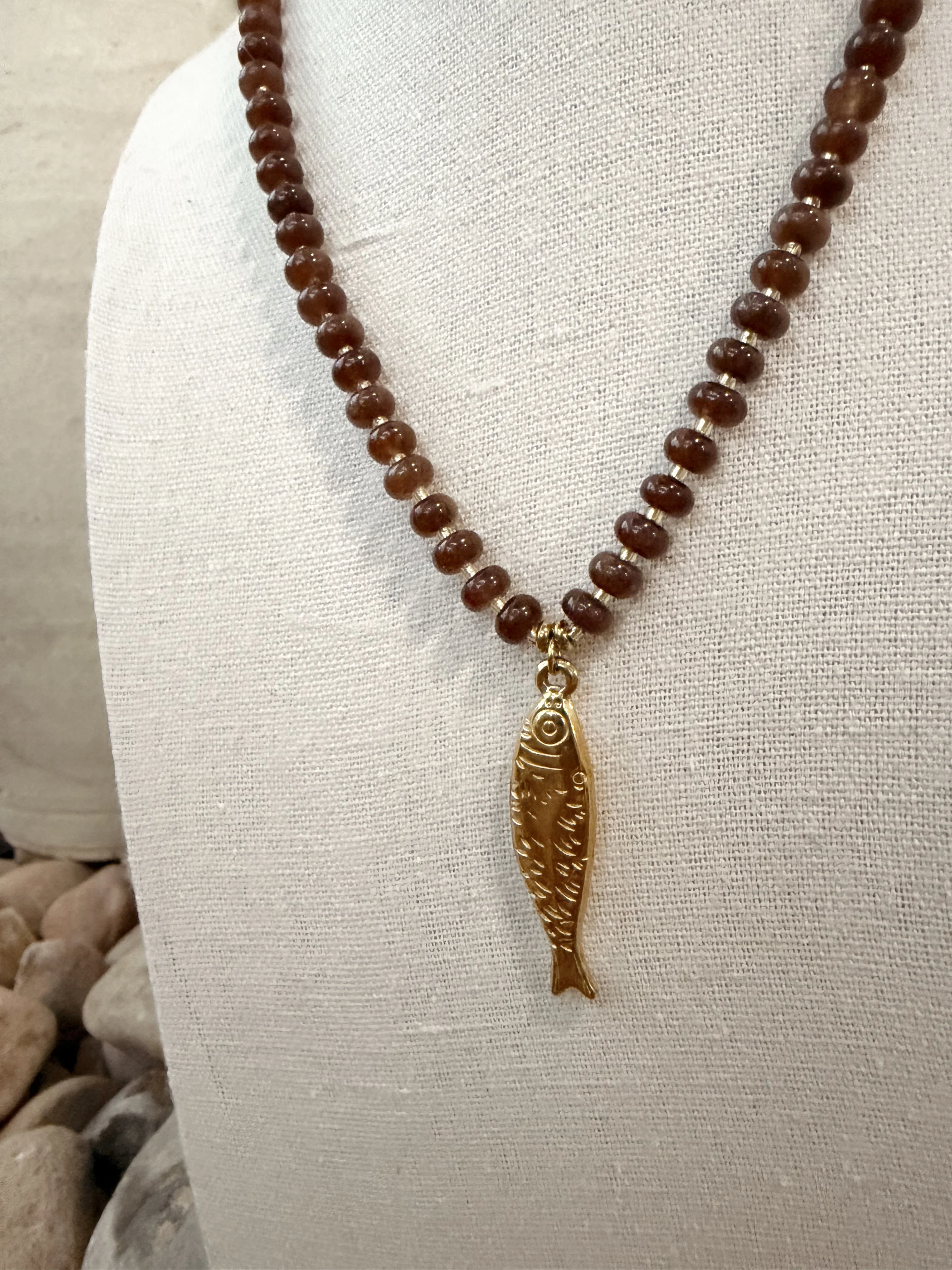 Bora Bora Beaded Fish Necklace - Image 3