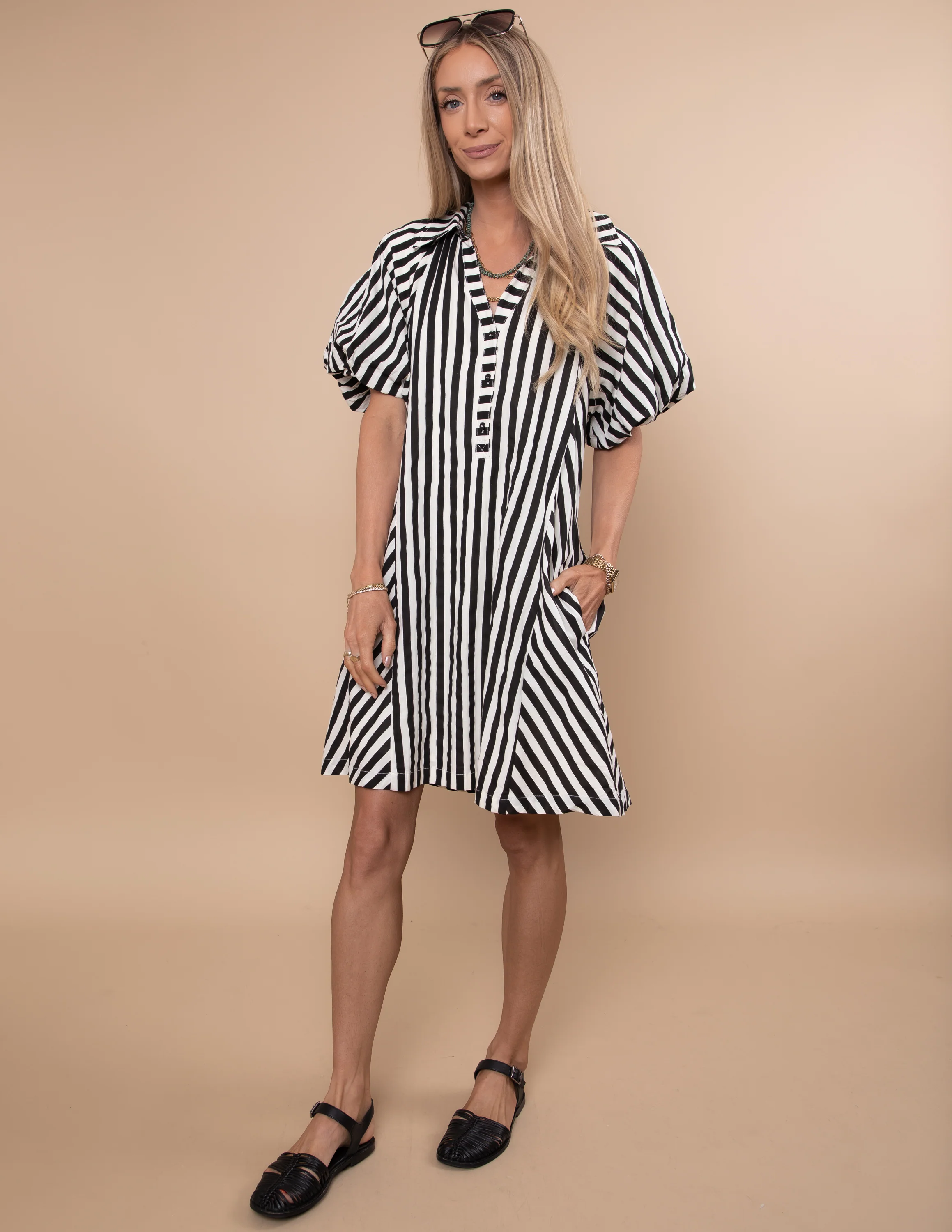 Bricelyn Striped Dress - Image 2
