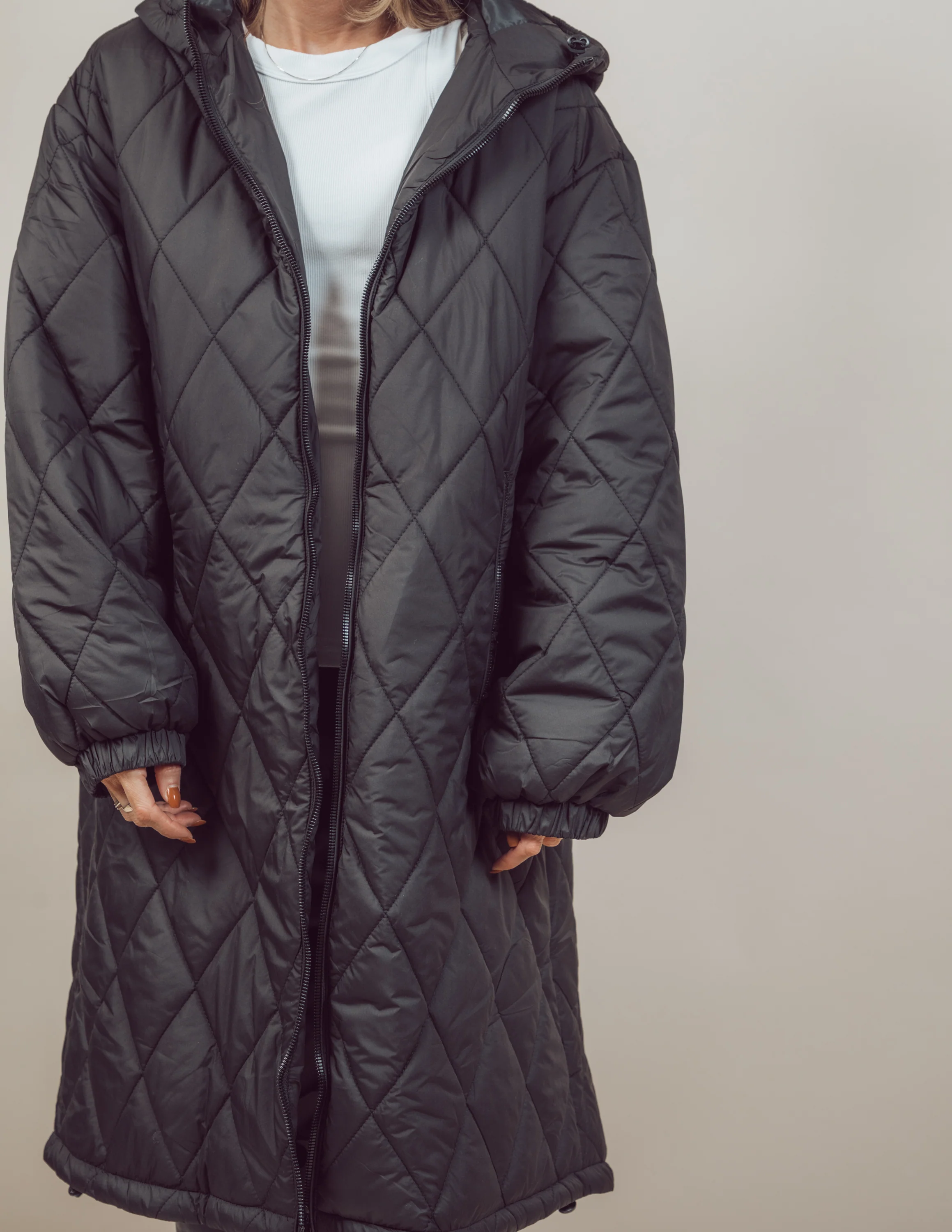 Brooklyn Longline Quilted Jacket - Image 12