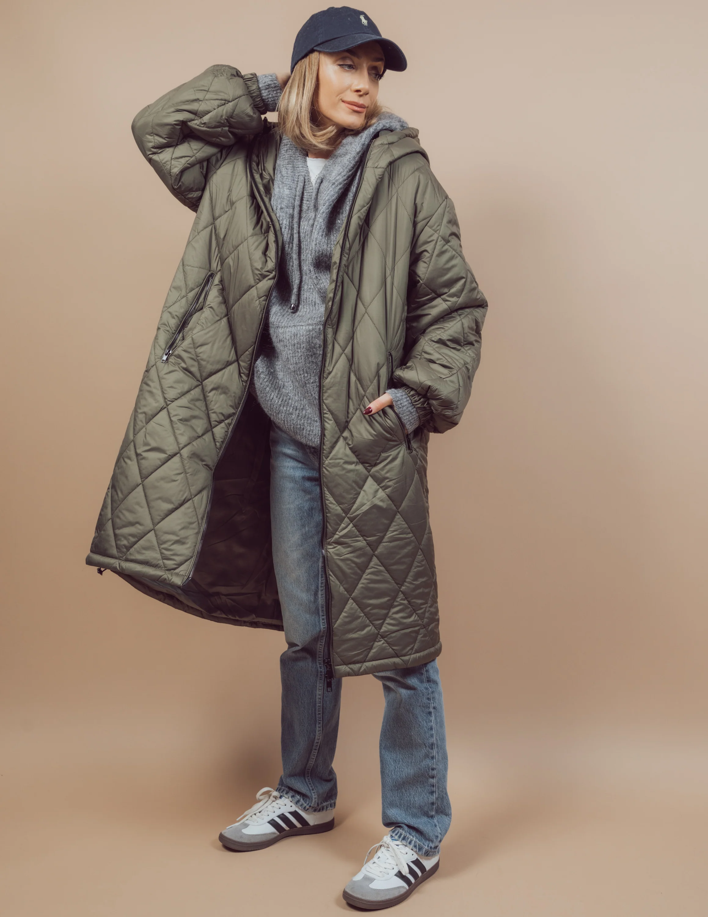 Brooklyn Longline Quilted Jacket - Image 15