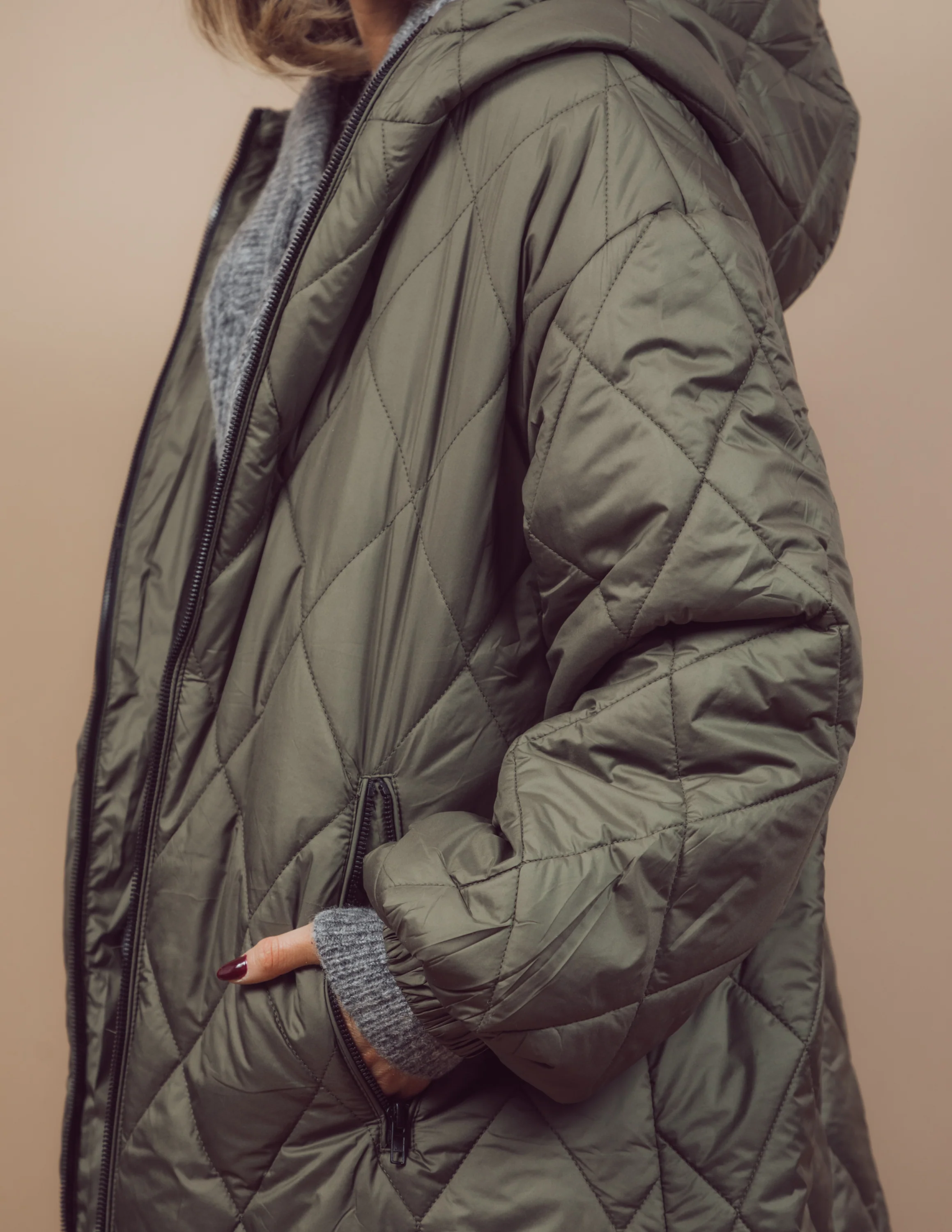Brooklyn Longline Quilted Jacket - Image 17