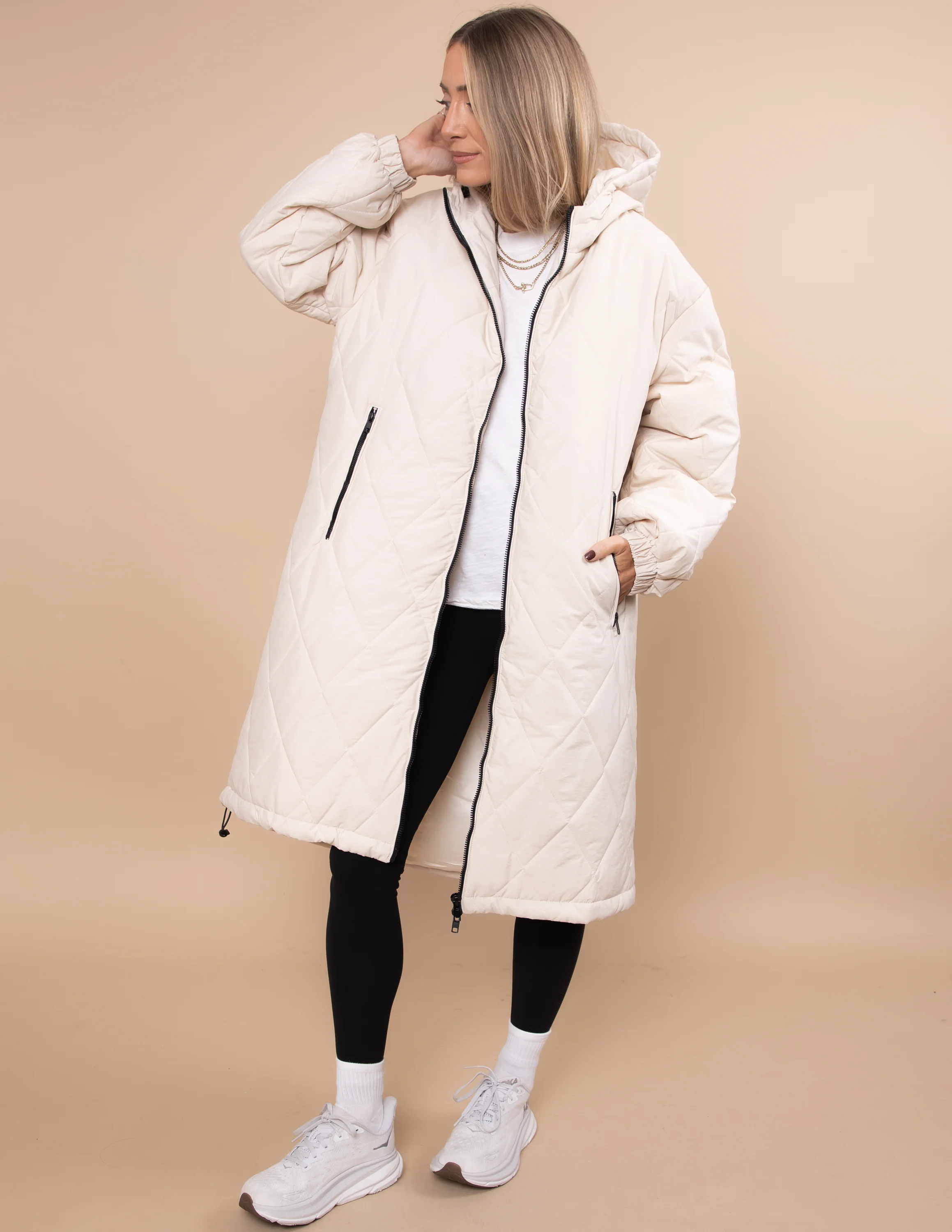 Brooklyn Longline Quilted Jacket - Image 8
