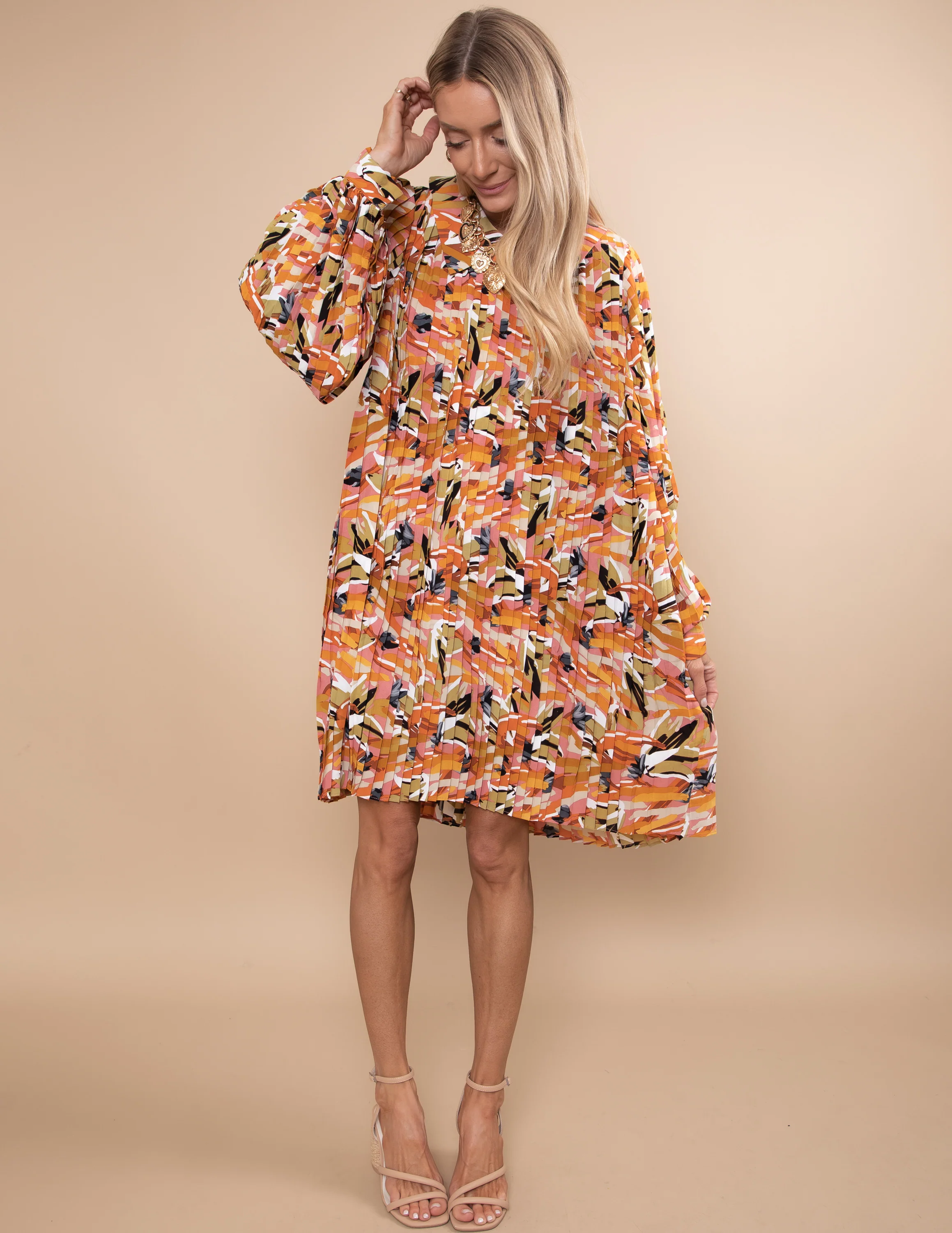 Canvas Crush Pleated Dress - Image 2