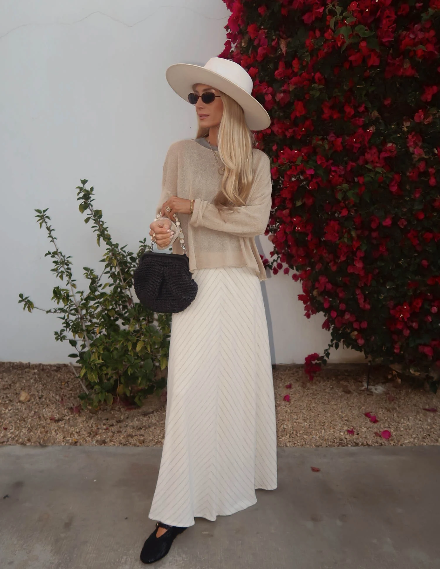 Chevron Pinstripe Skirt - Image 2