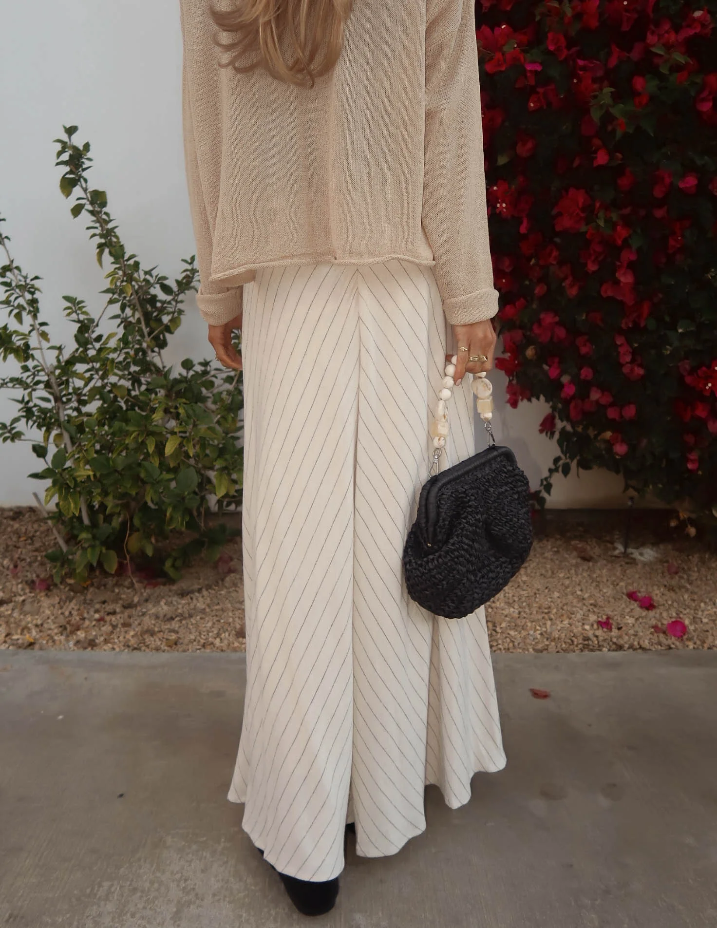 Chevron Pinstripe Skirt - Image 4