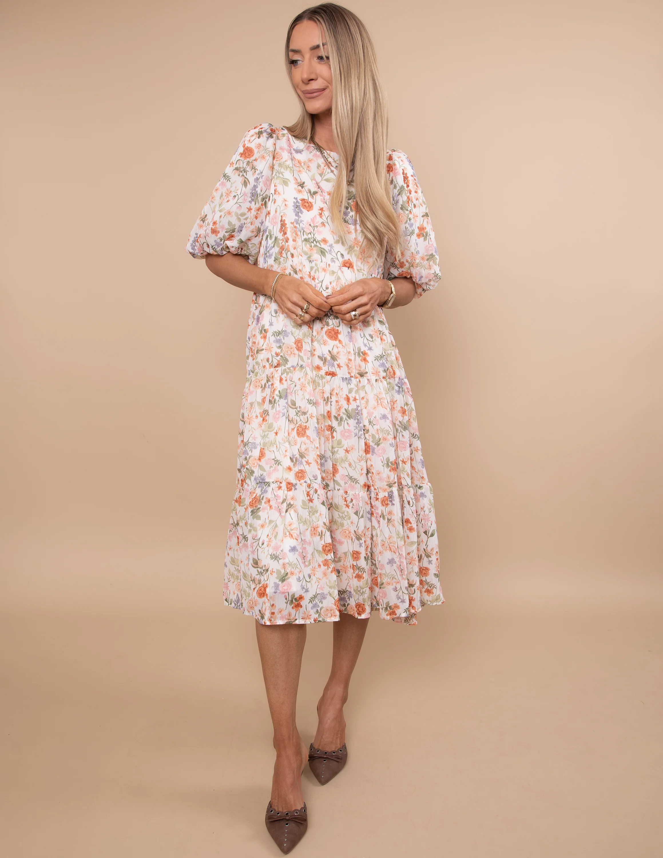 Cinthia Floral Midi Dress