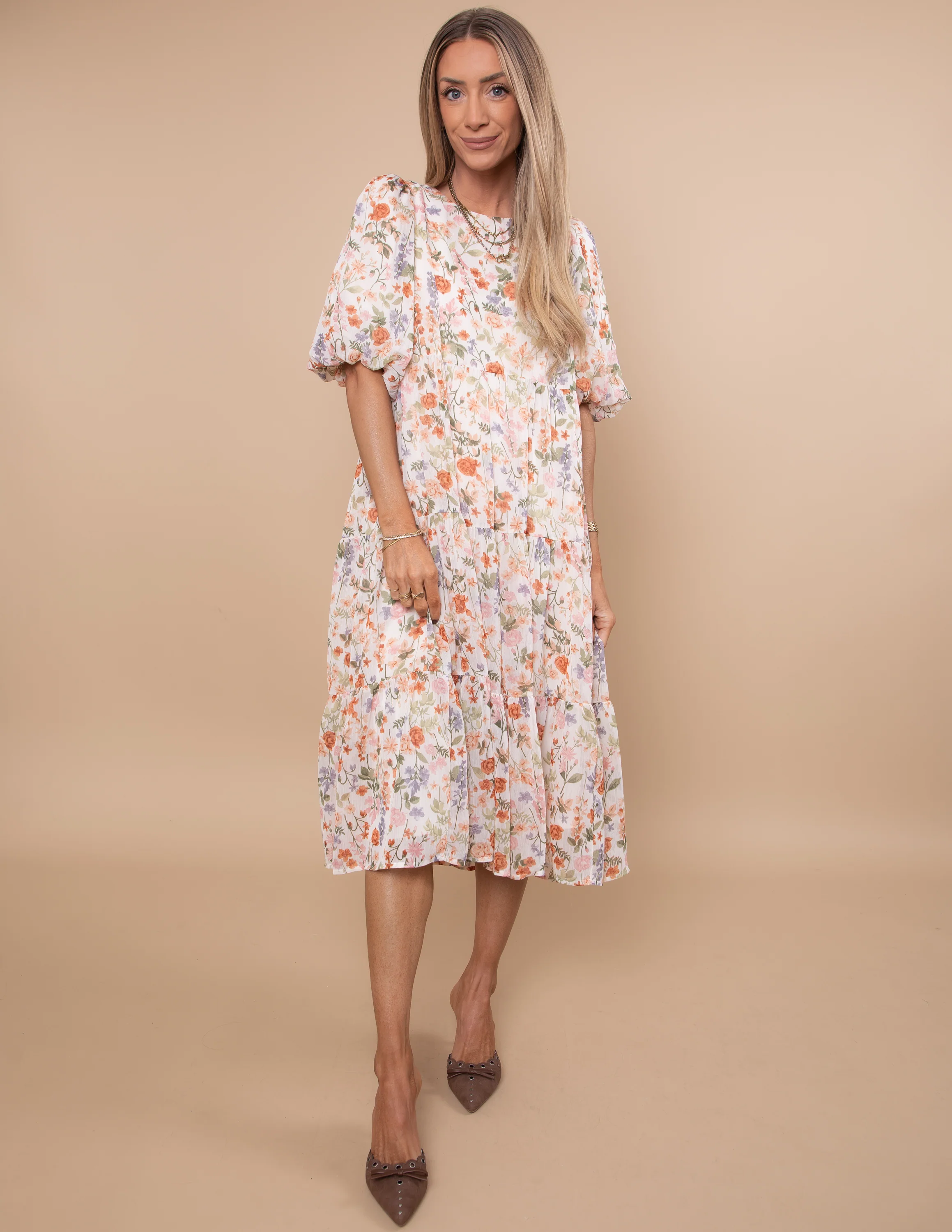 Cinthia Floral Midi Dress - Image 10