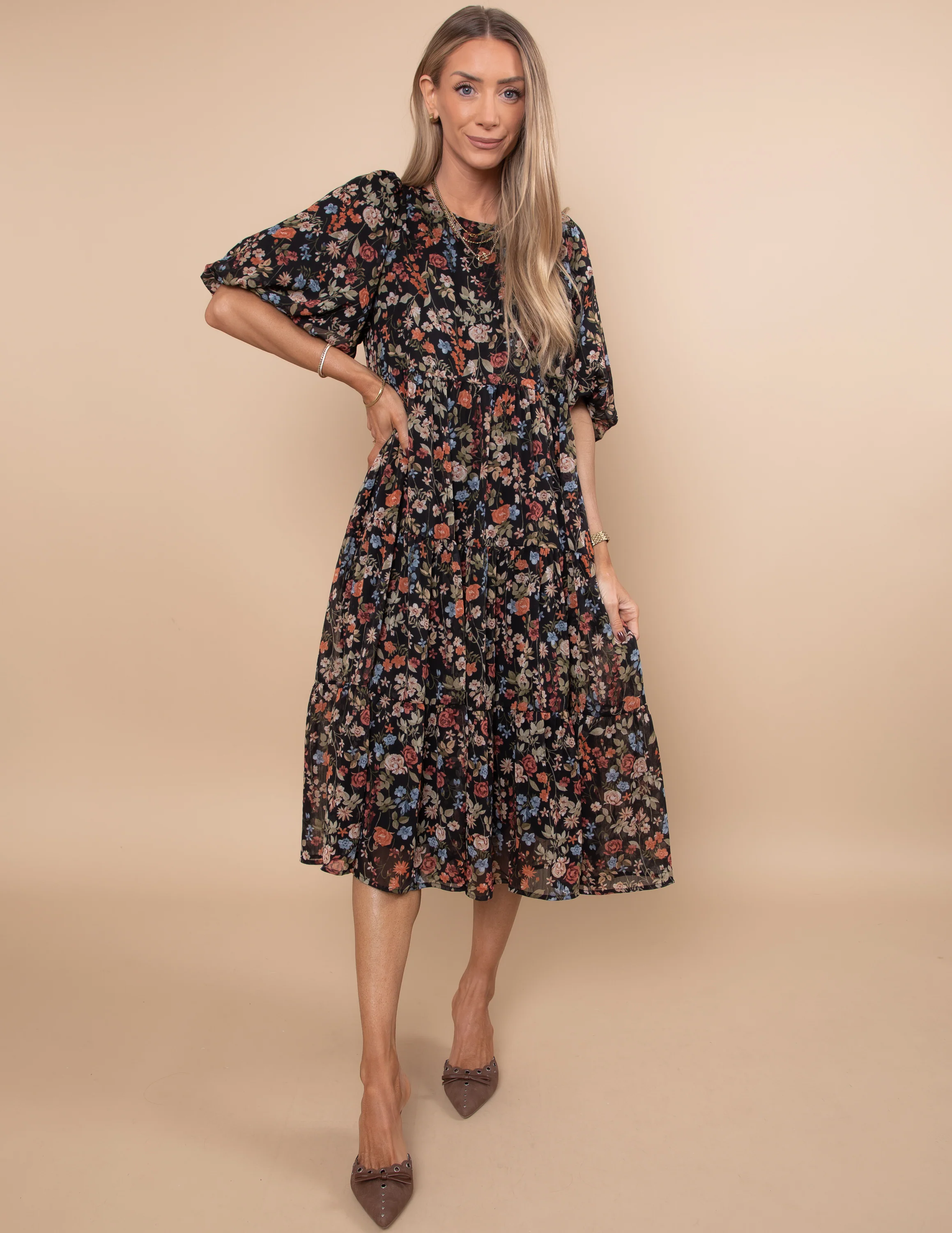 Cinthia Floral Midi Dress - Image 2
