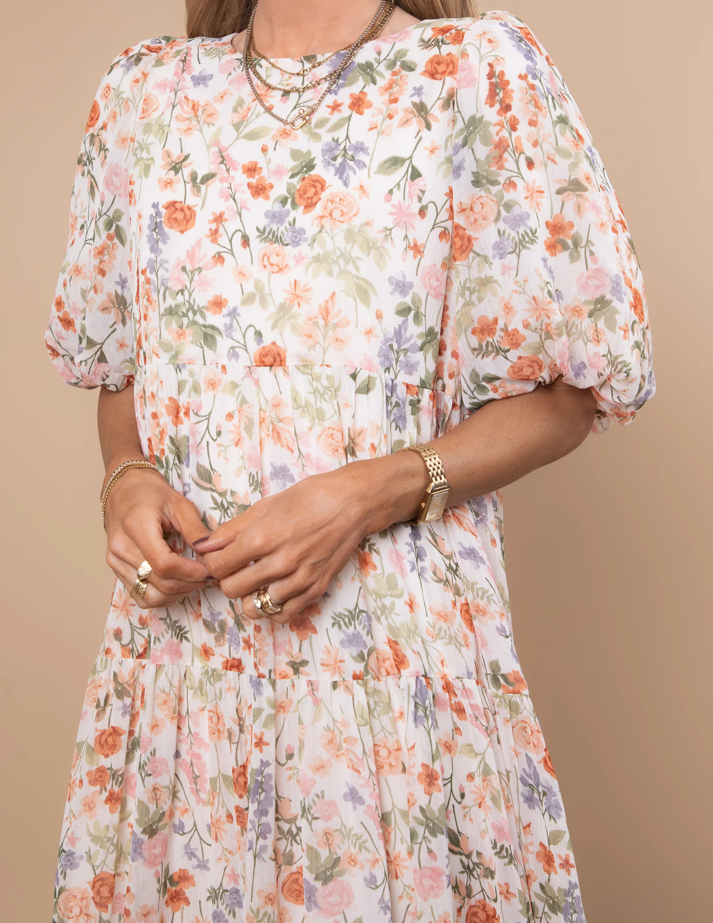 Cinthia Floral Midi Dress - Image 9