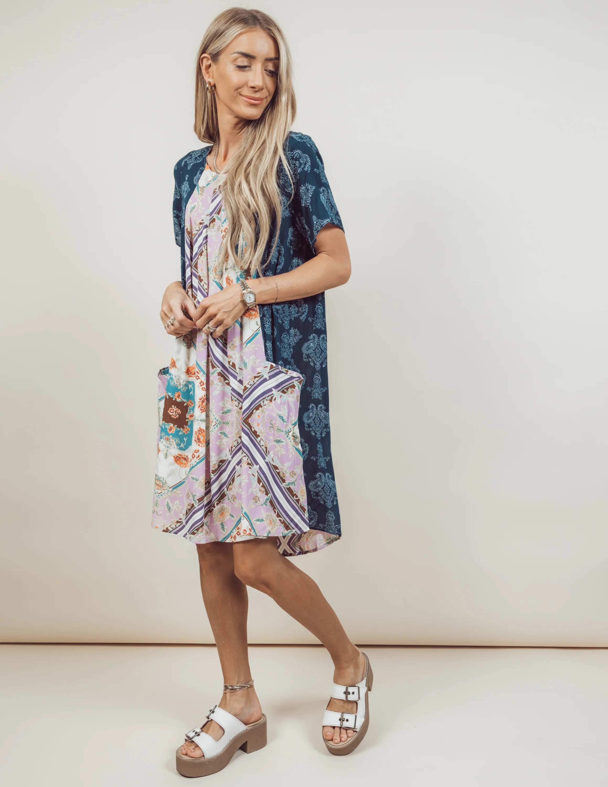 Colette Printed Dress - Image 3