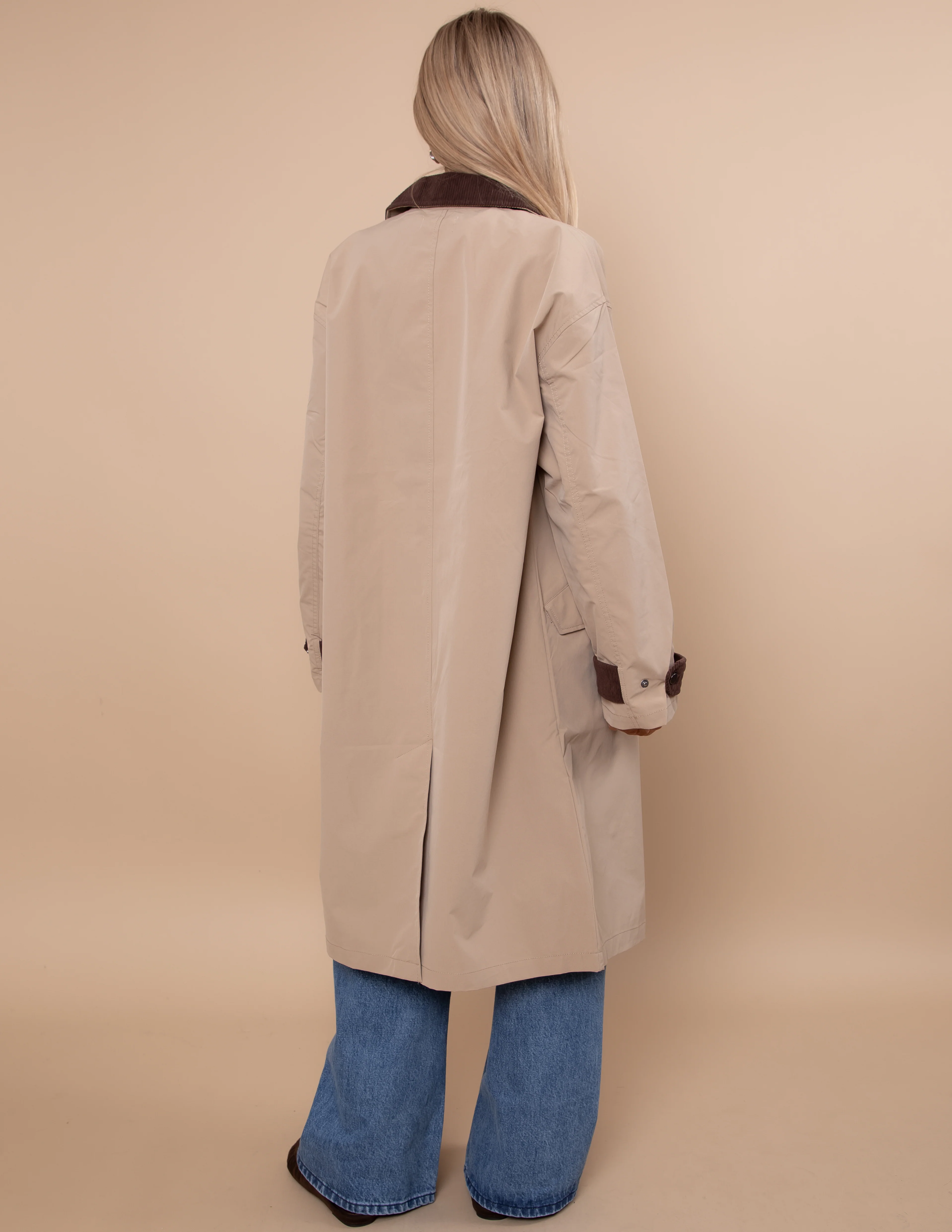 Contour Contrast Trench Coat - Image 4