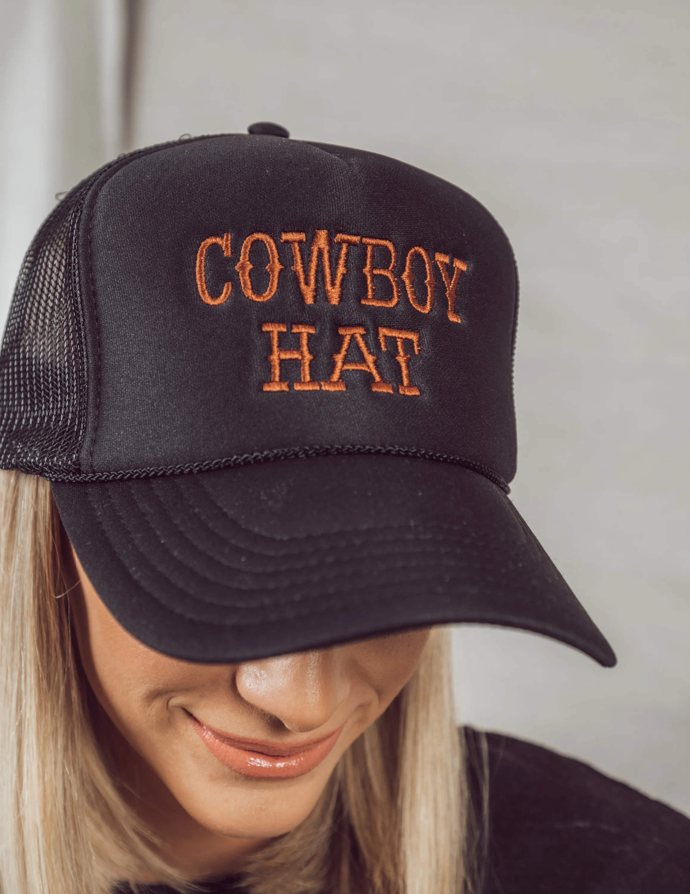 "Cowboy Hat" Embroidered Trucker Hat - Image 7