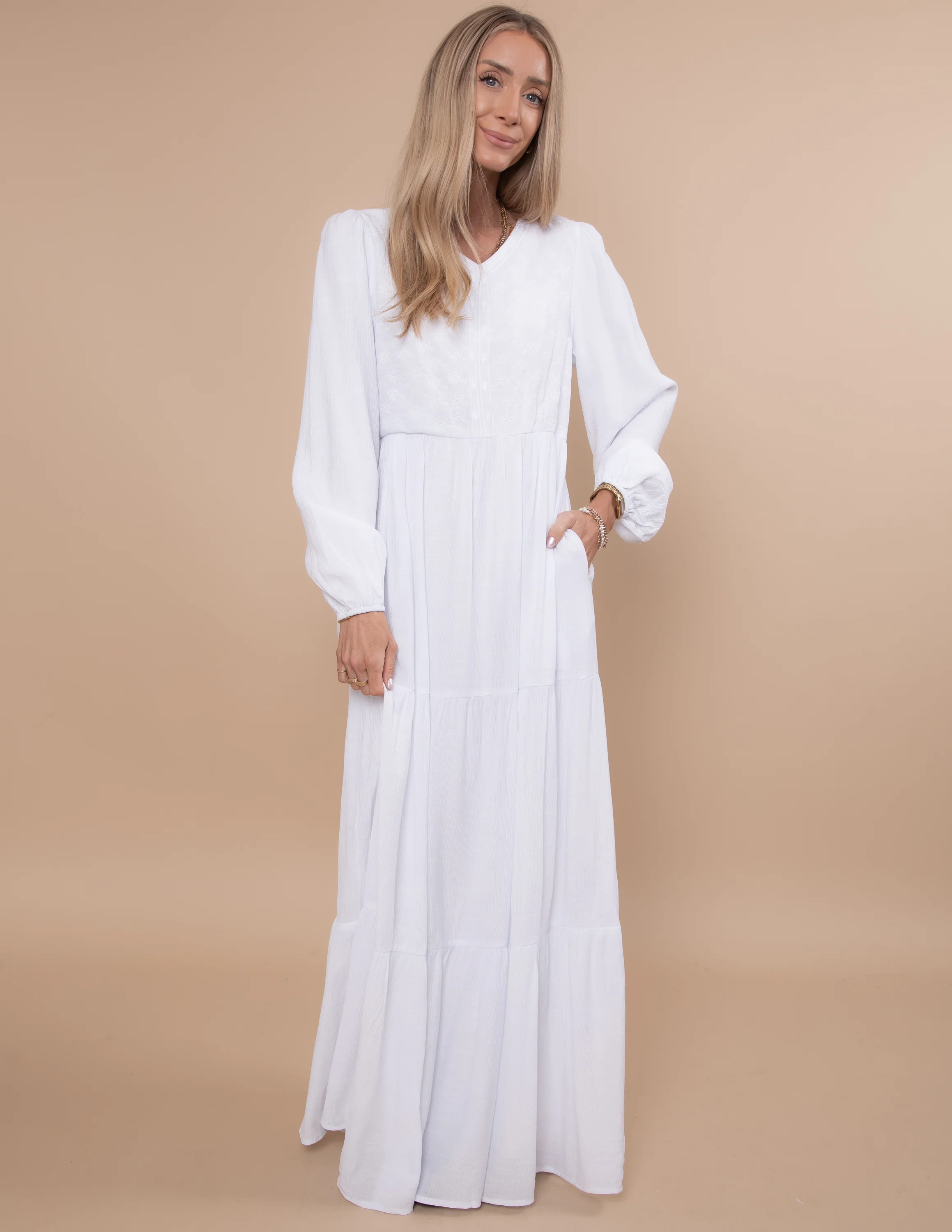 Divinity Embroidered Temple Dress - Image 2