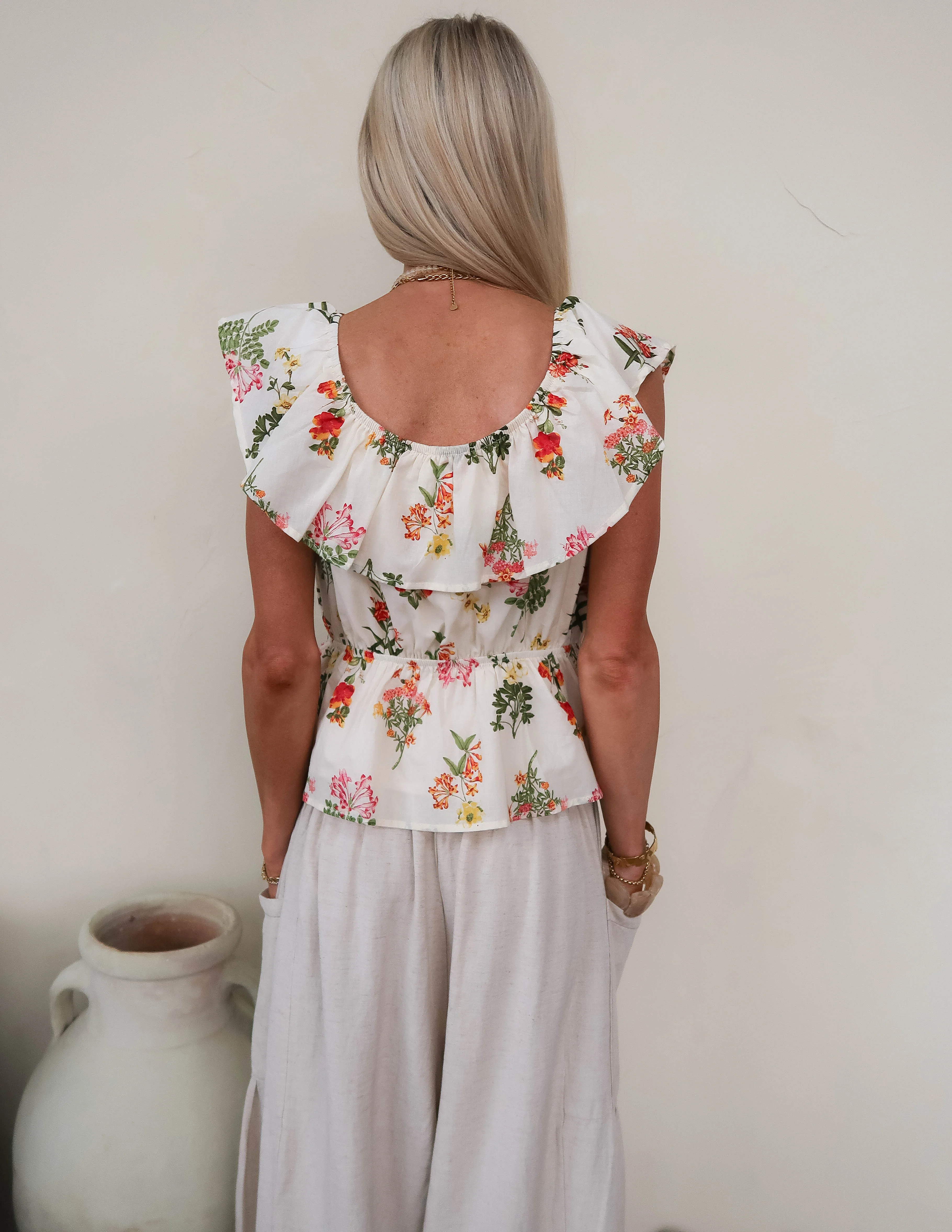 Garden Muse Ruffle Top - Image 3