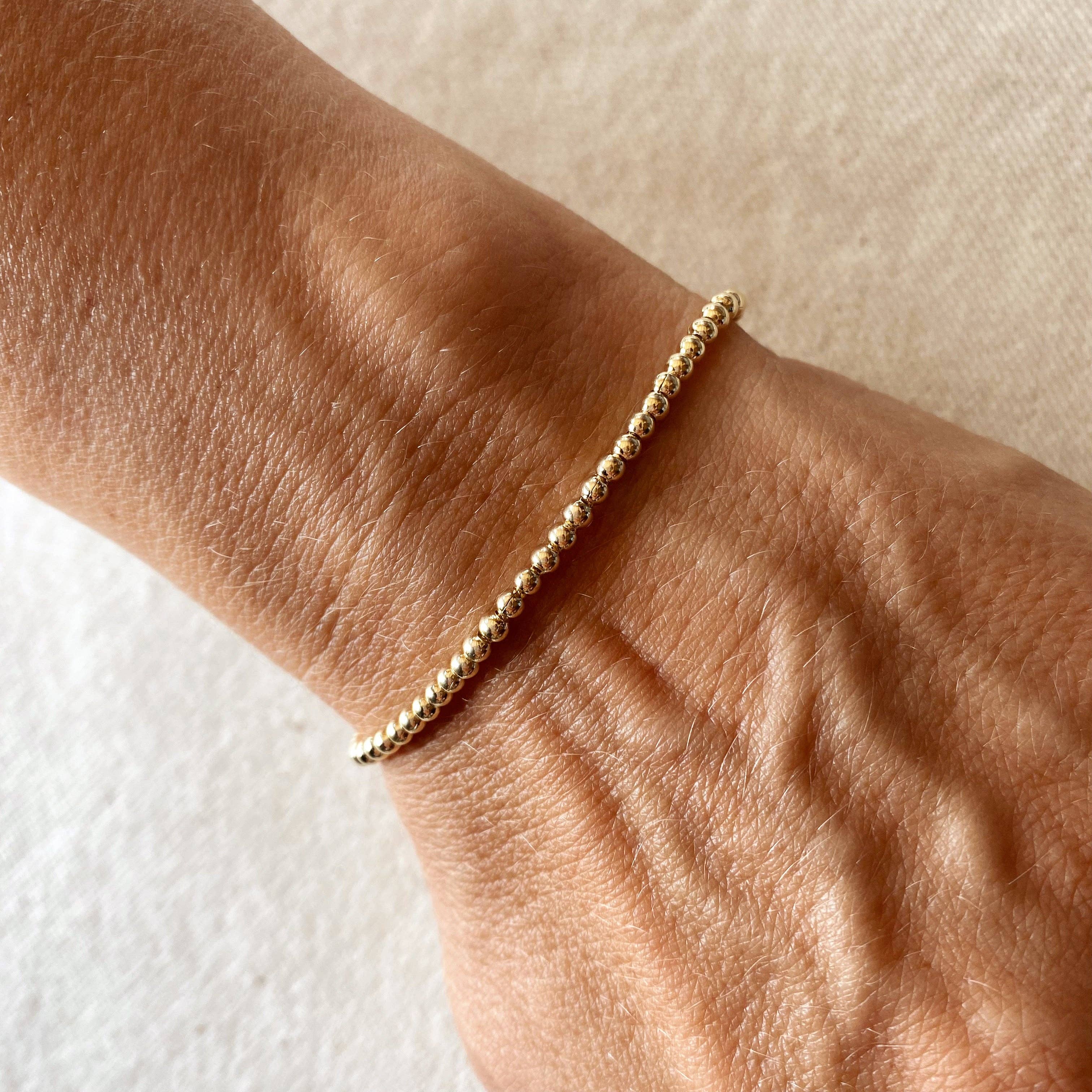 Golden Glow Beaded Bracelet - Image 2
