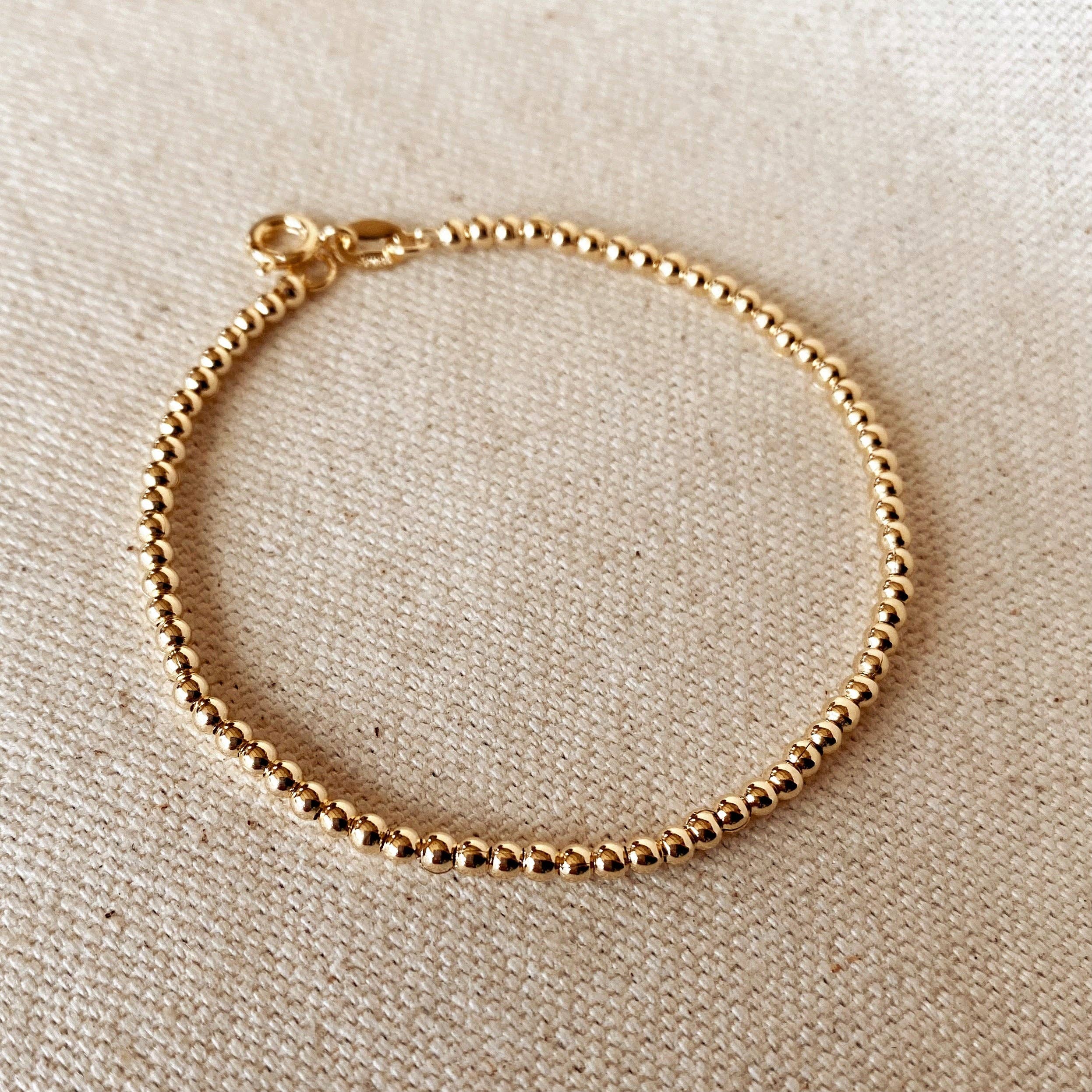 Golden Glow Beaded Bracelet - Image 3