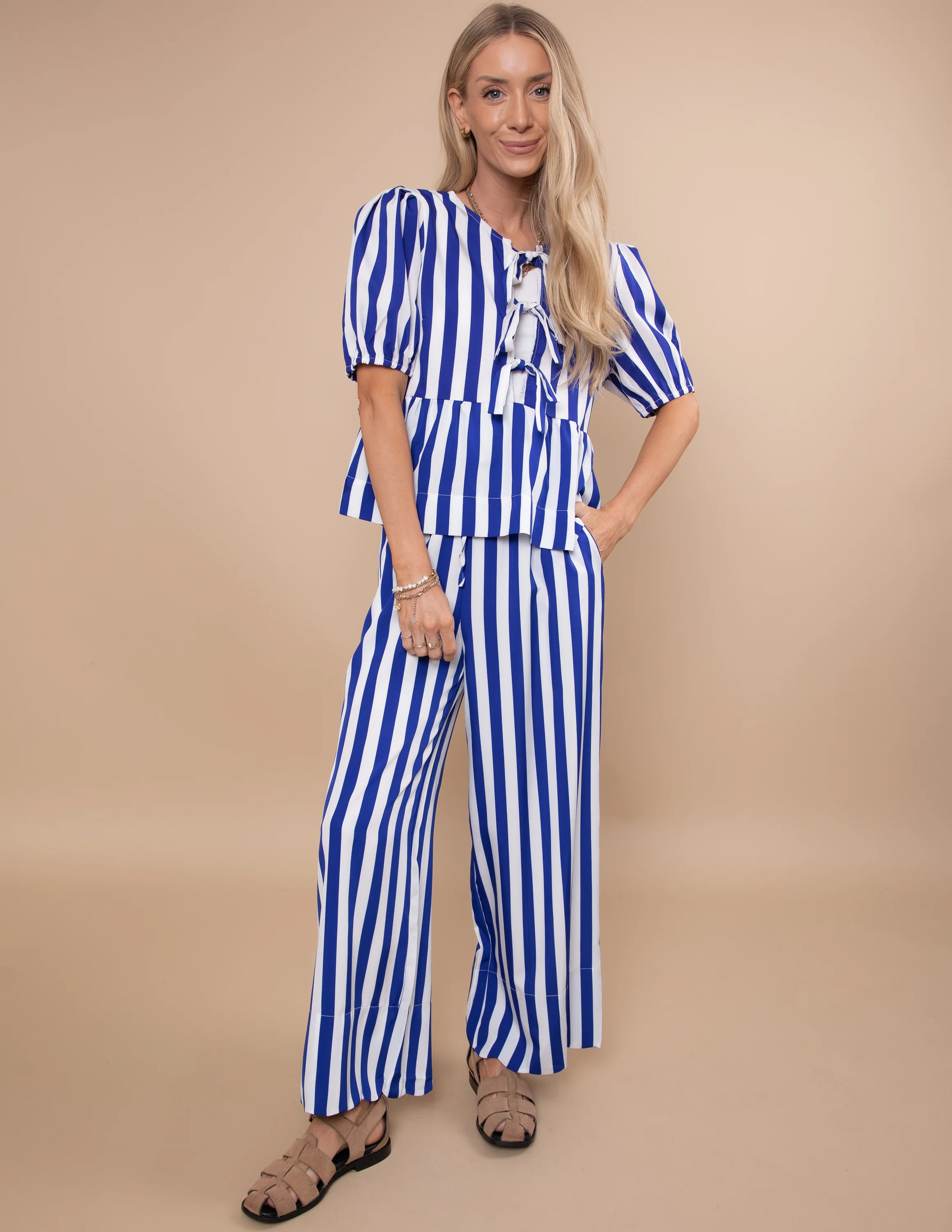Greta Striped Two Piece Set - Image 3