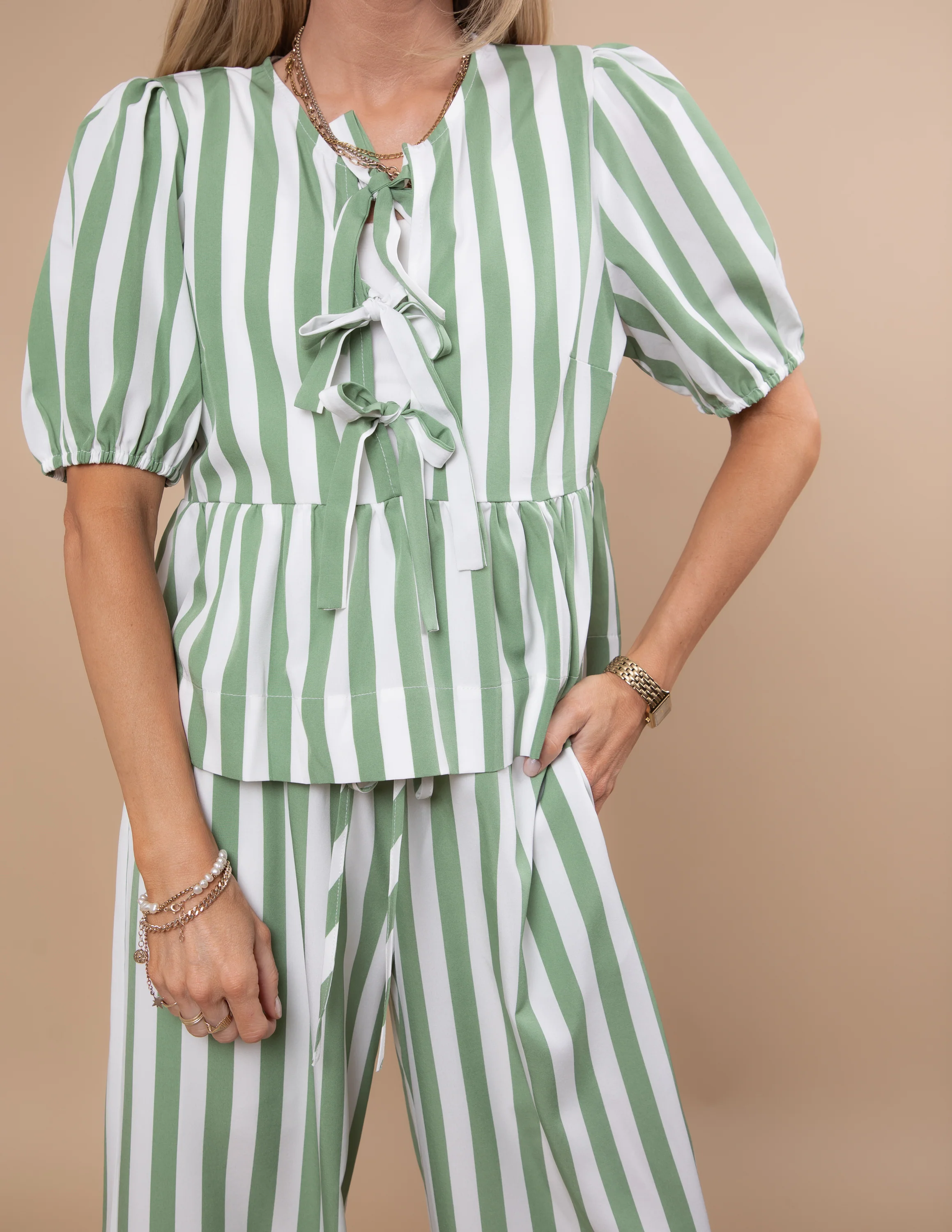 Greta Striped Two Piece Set - Image 8