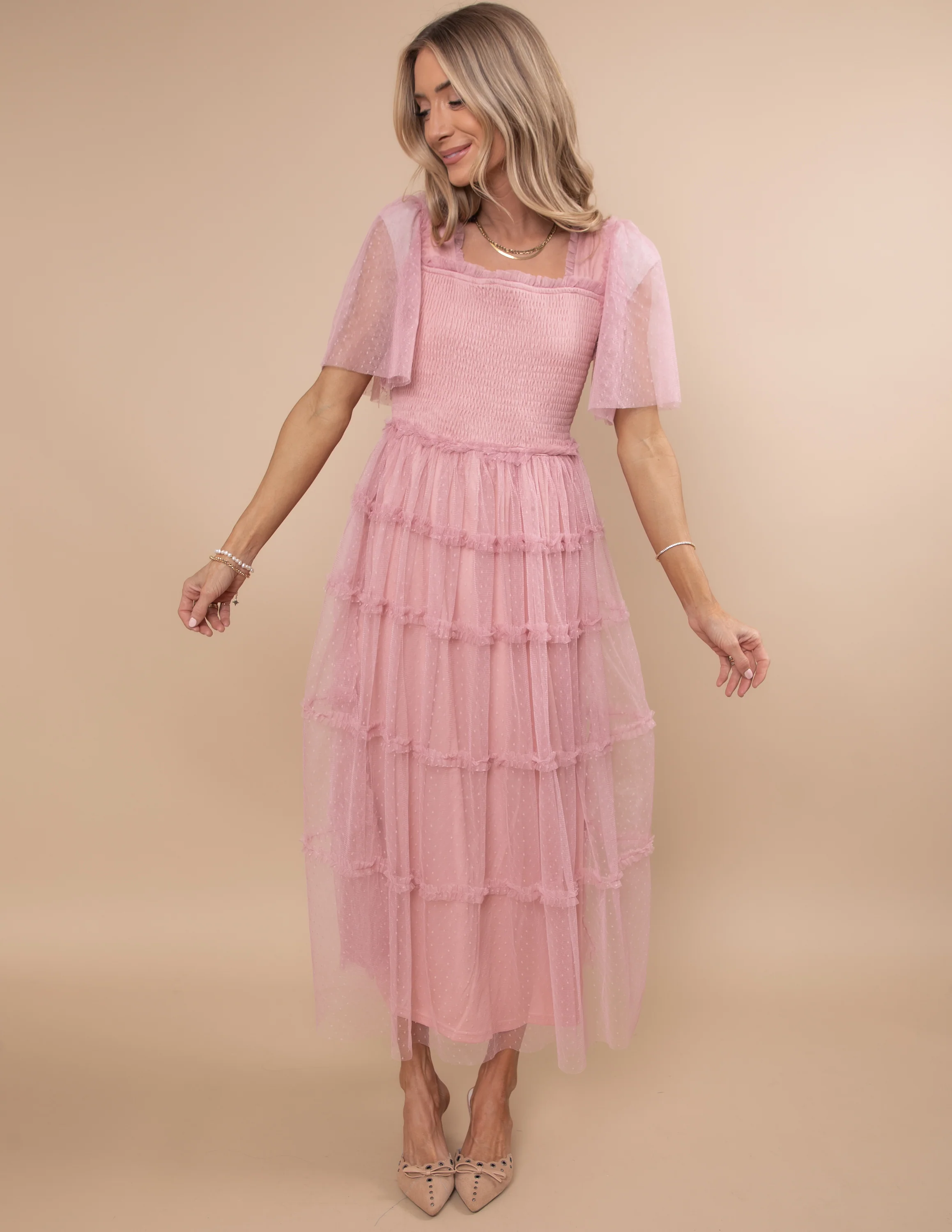 Helena Ruffled Dress - Image 6