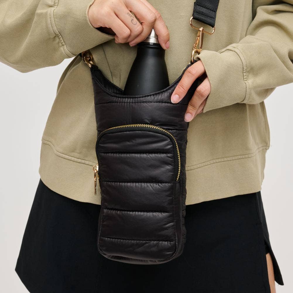 Jace Water Bottle Nylon Puffer Crossbody - Image 7