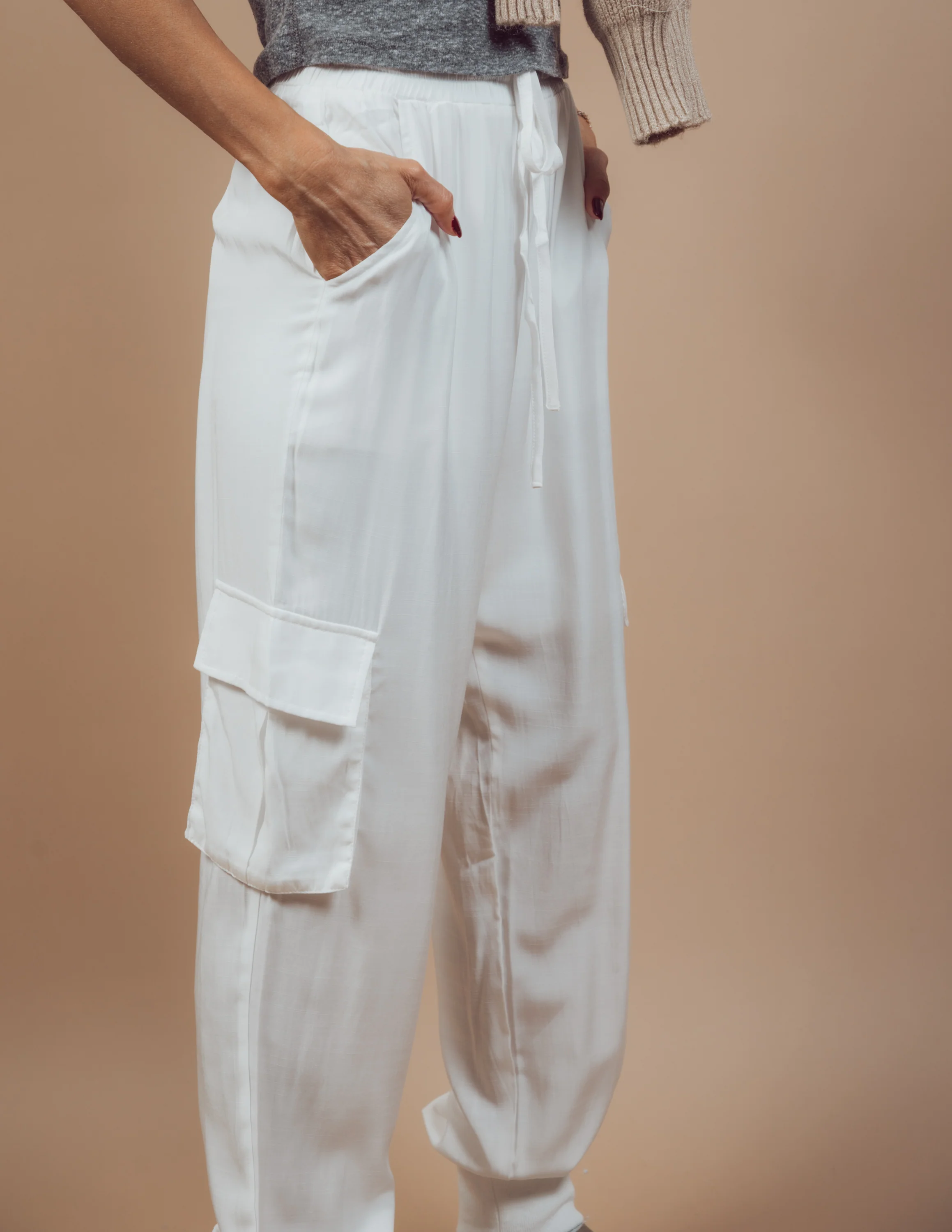 Jensyn Satin Cargo Pants - Image 5