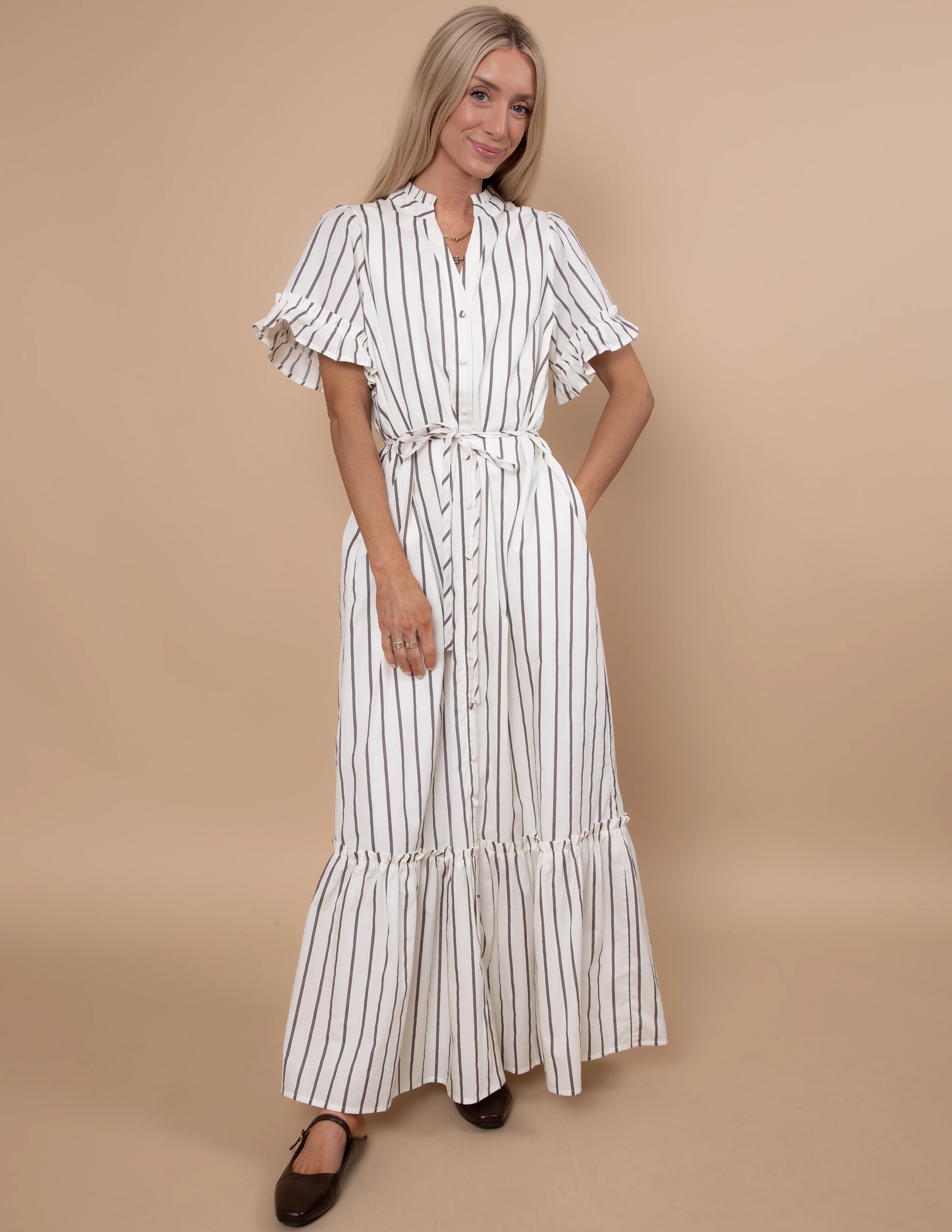 Kamara Striped Dress - Image 3
