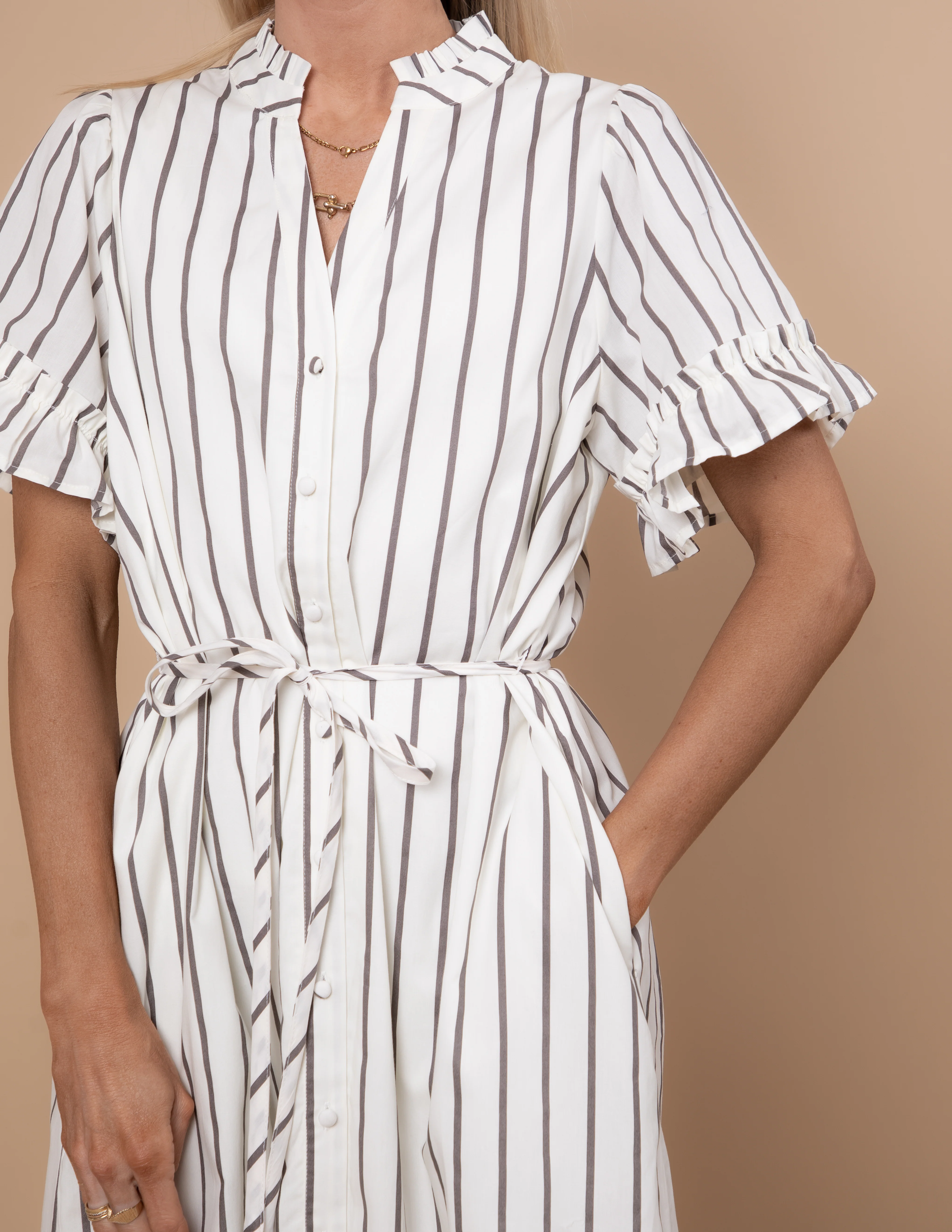 Kamara Striped Dress - Image 4