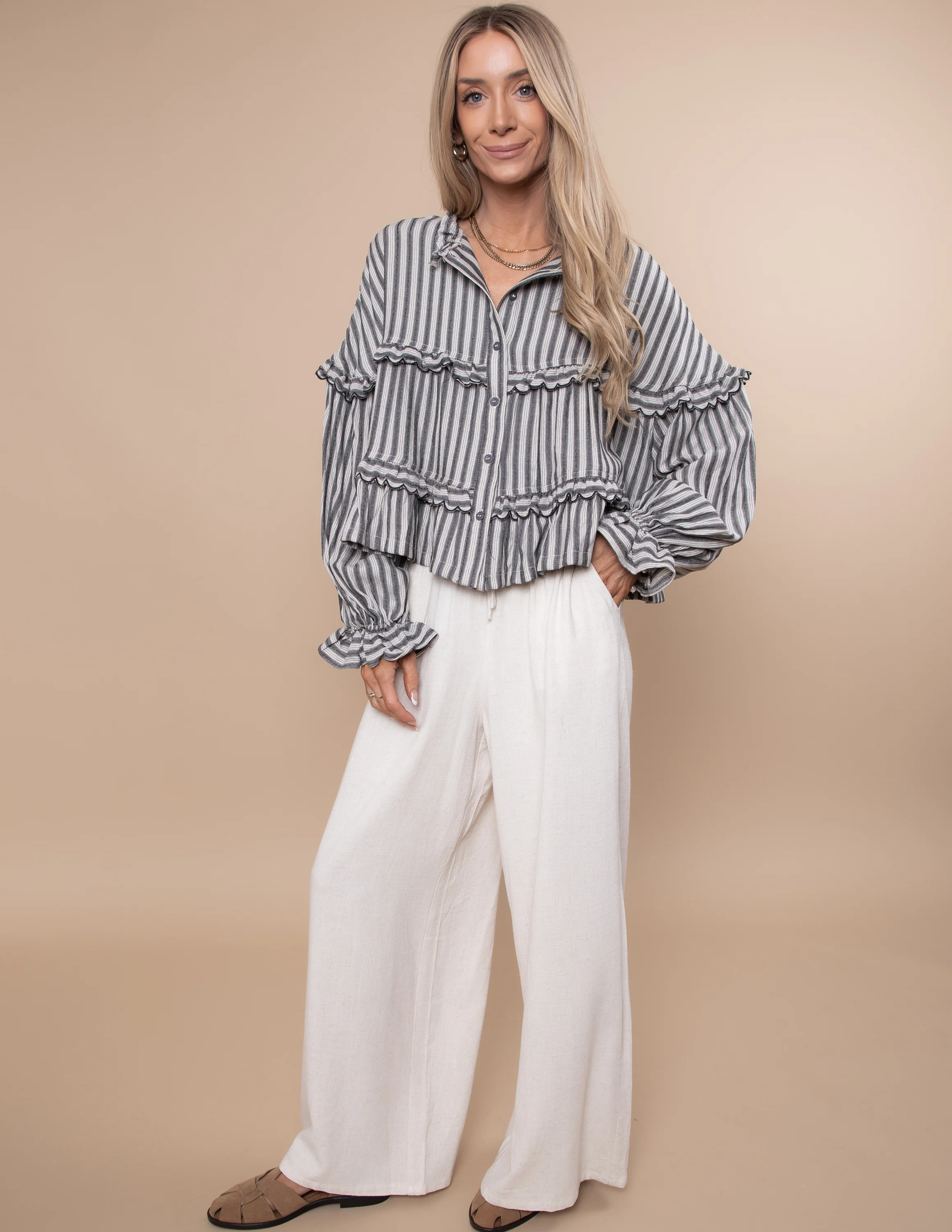 Karlie Striped Top - Image 3