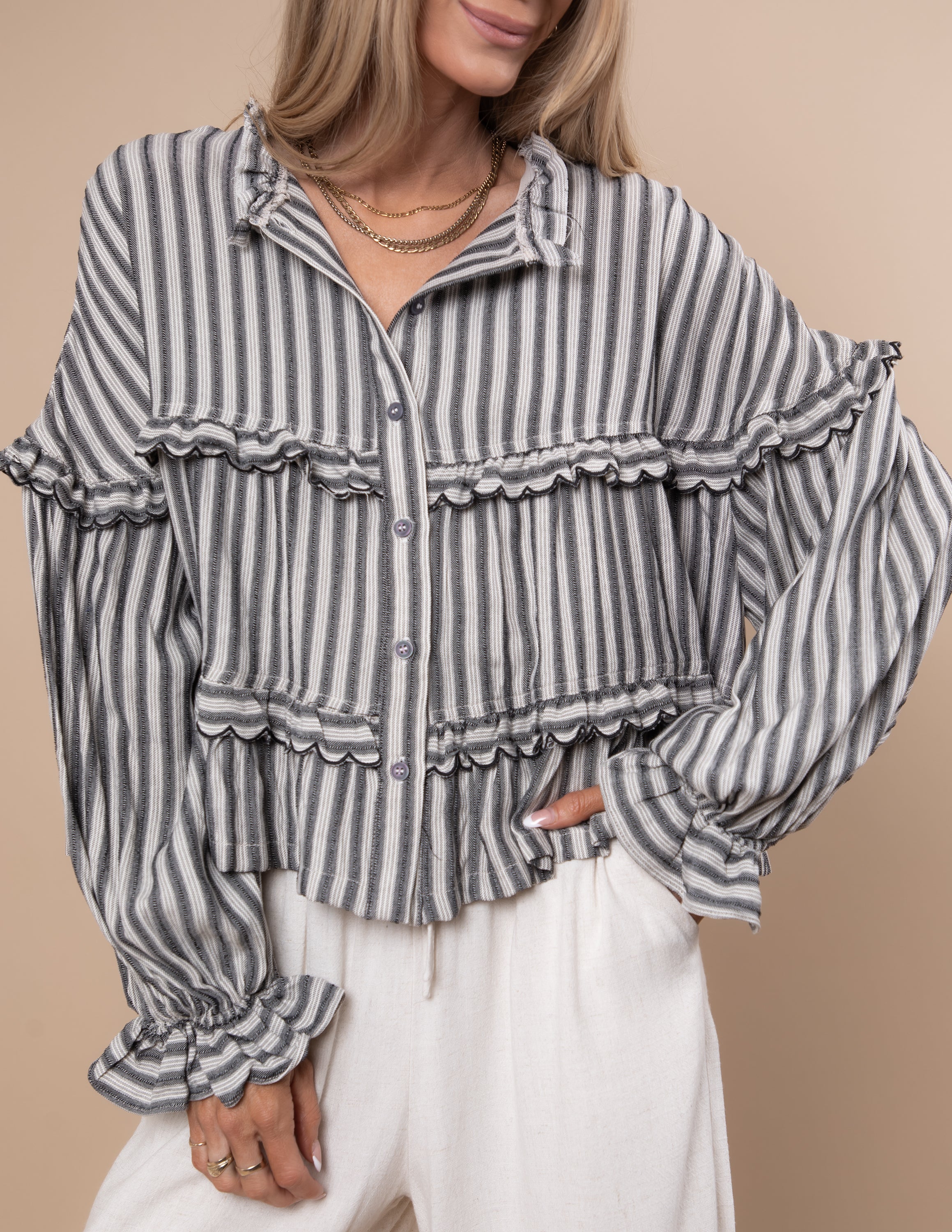 Karlie Striped Top - Image 5