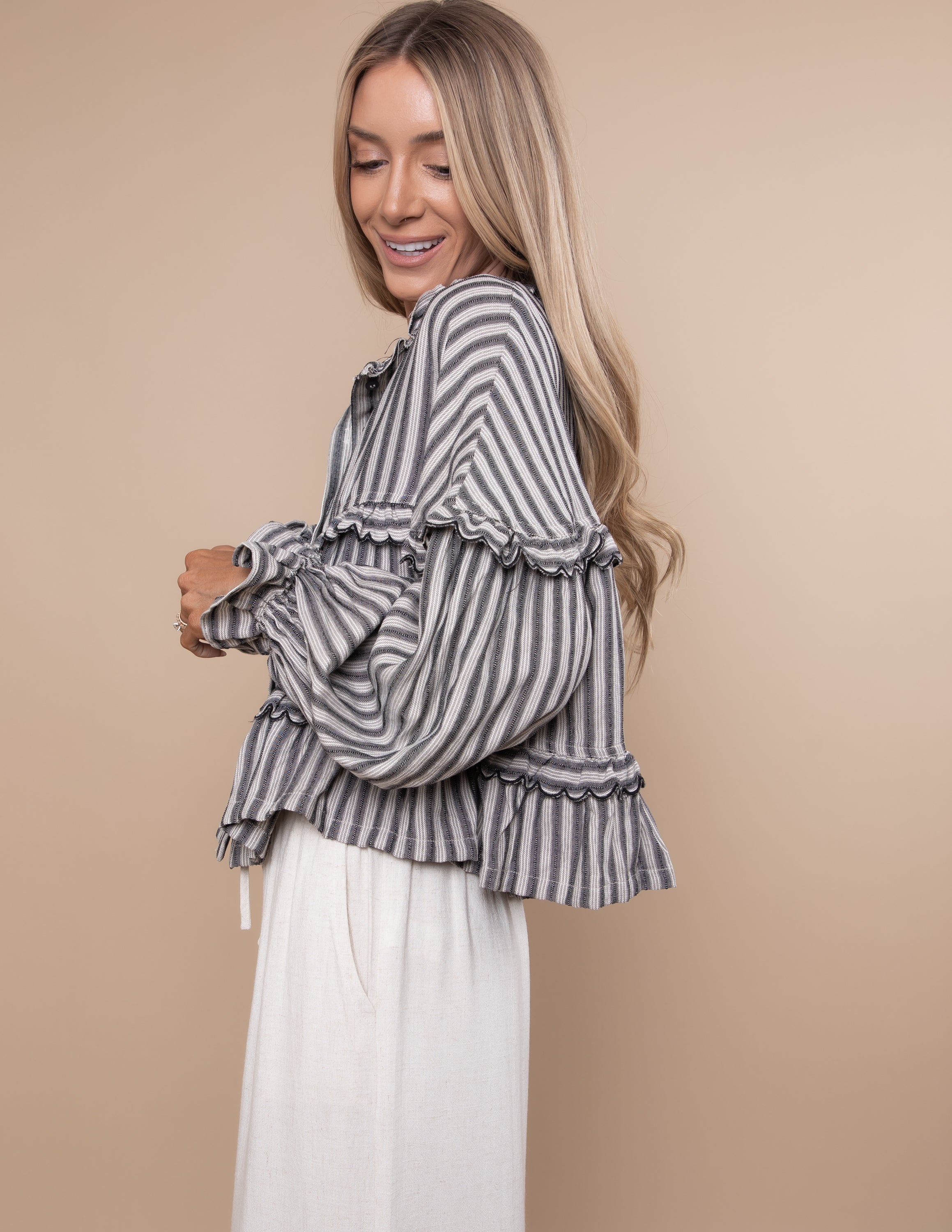 Karlie Striped Top - Image 7