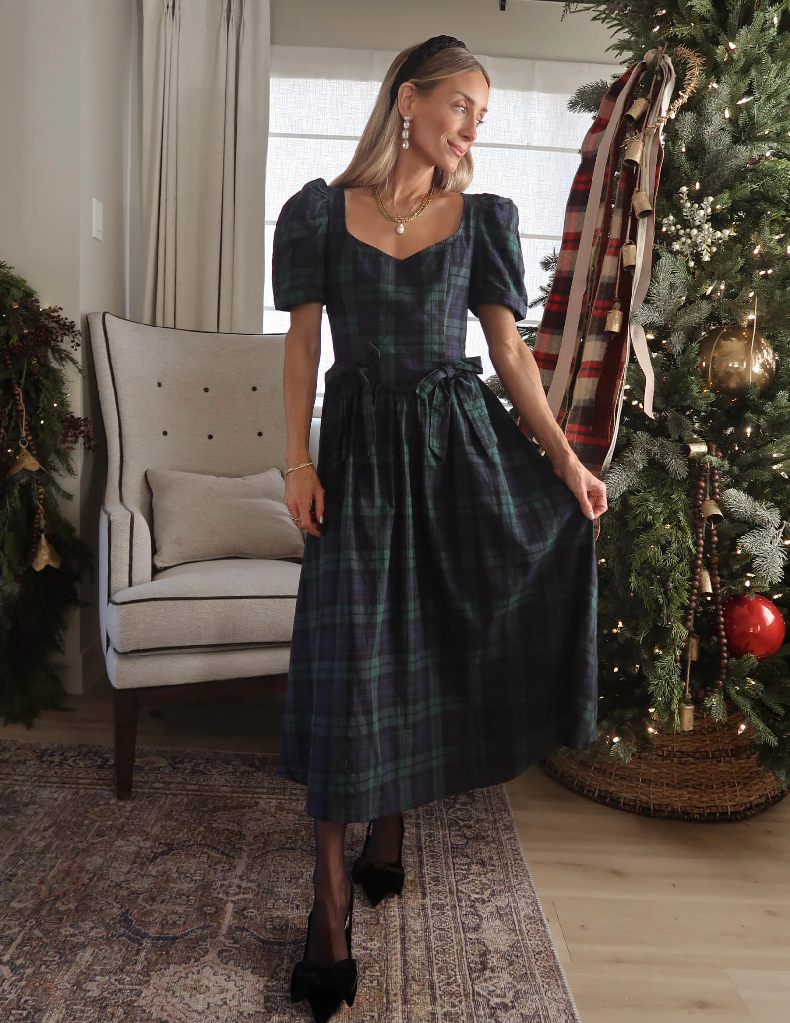 Kensington Plaid Dress - Image 3