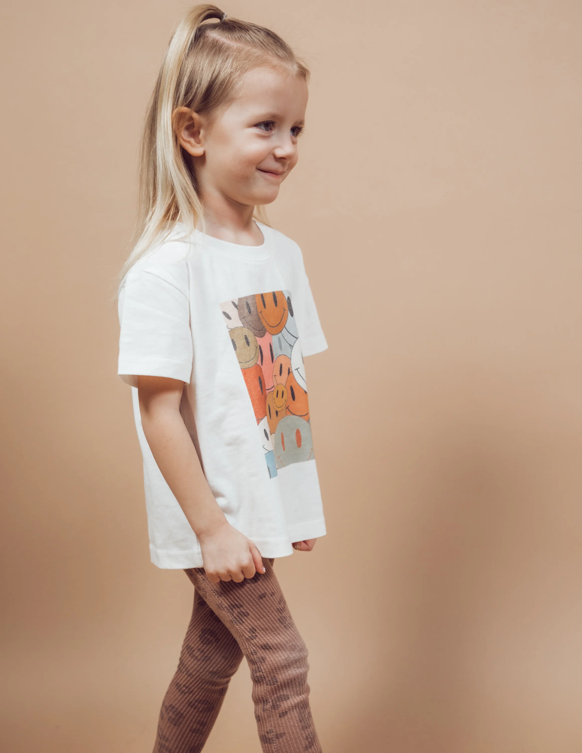 Kids Smiley Face Graphic Tee - Image 3