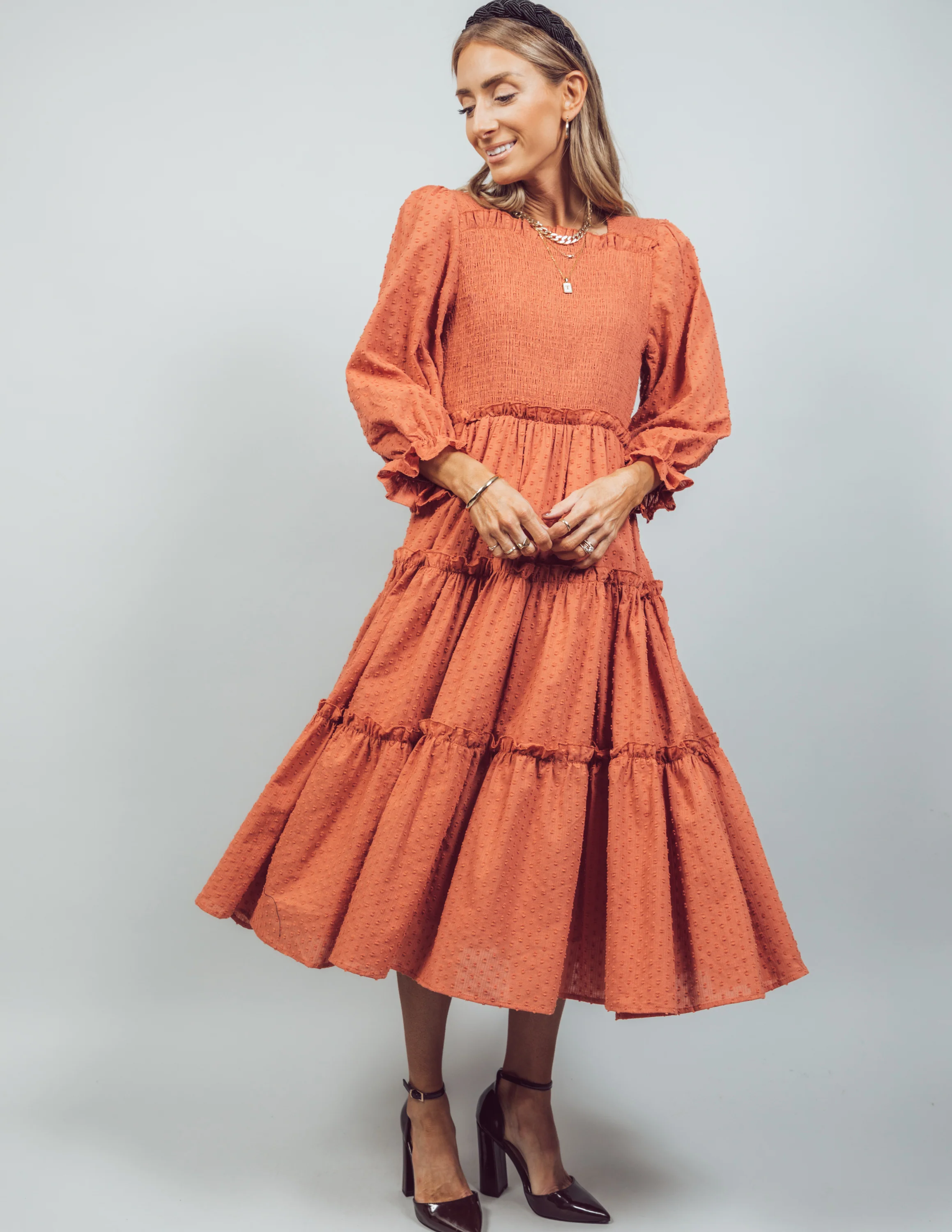 Kippa Textured Midi Dress - Image 2