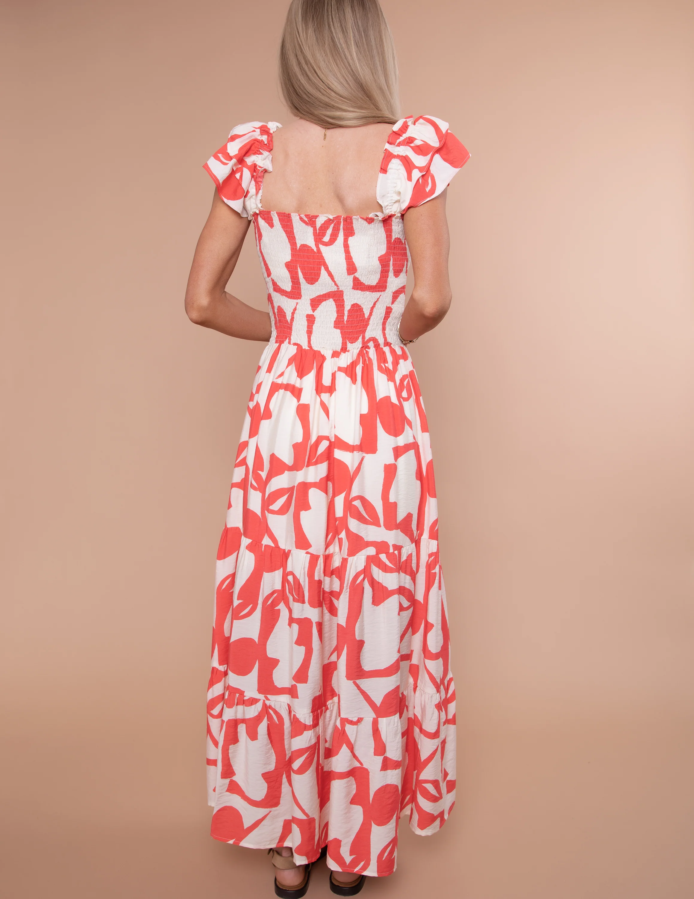 Kristi Ruffle Midi Dress - Image 4