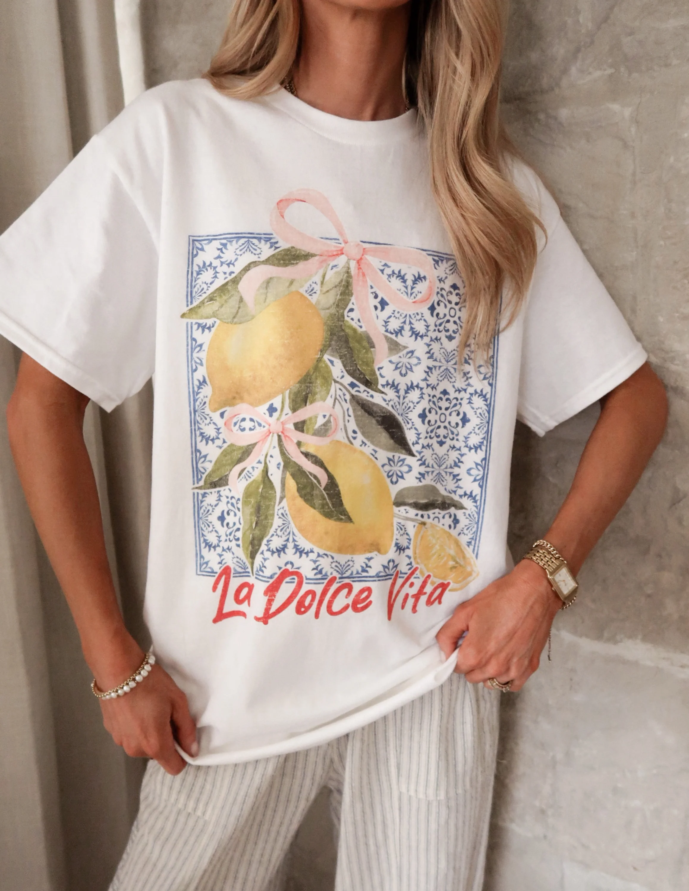La Dolce Vita Lemon Graphic Tee - Image 3