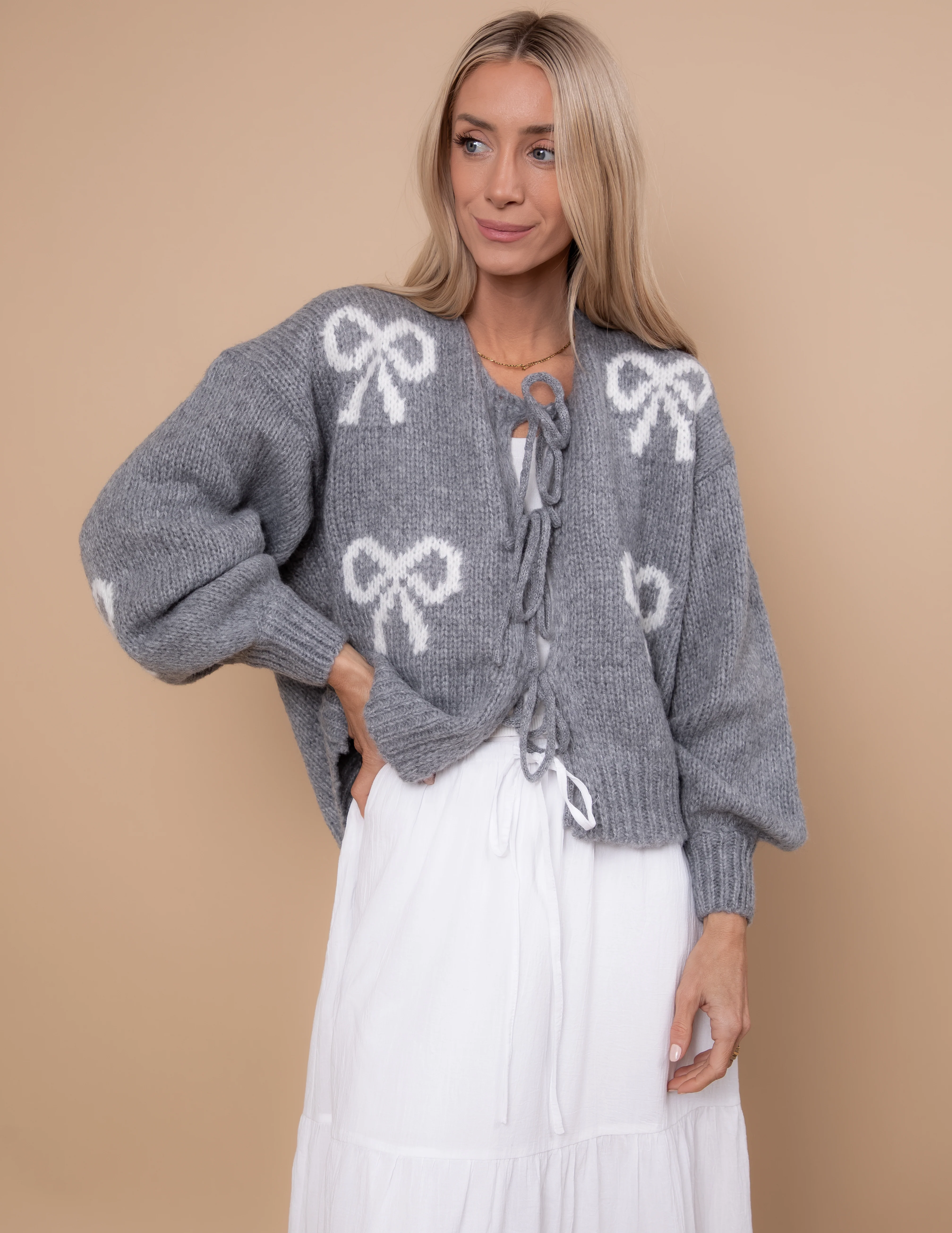 Lovie Bow Cardigan