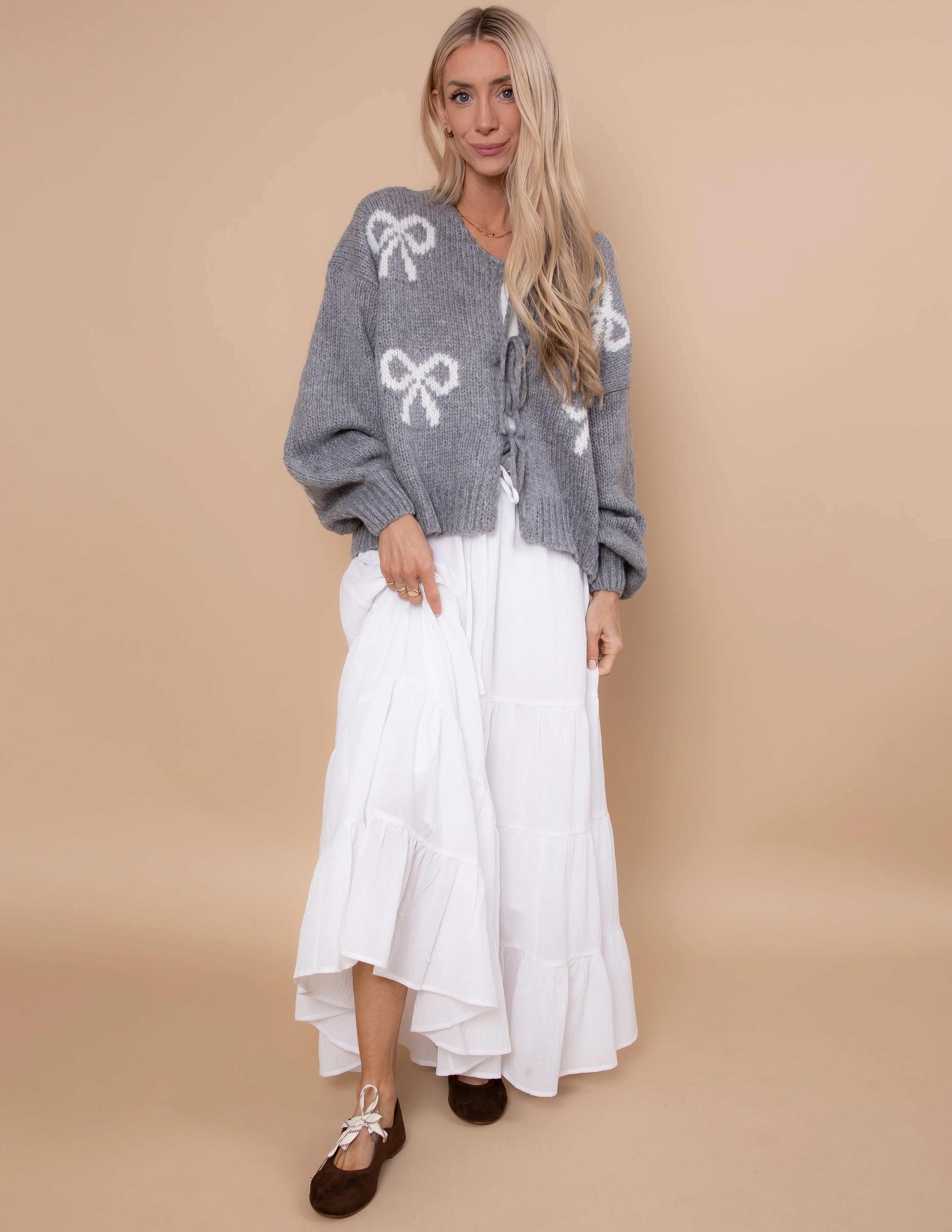 Lovie Bow Cardigan - Image 2