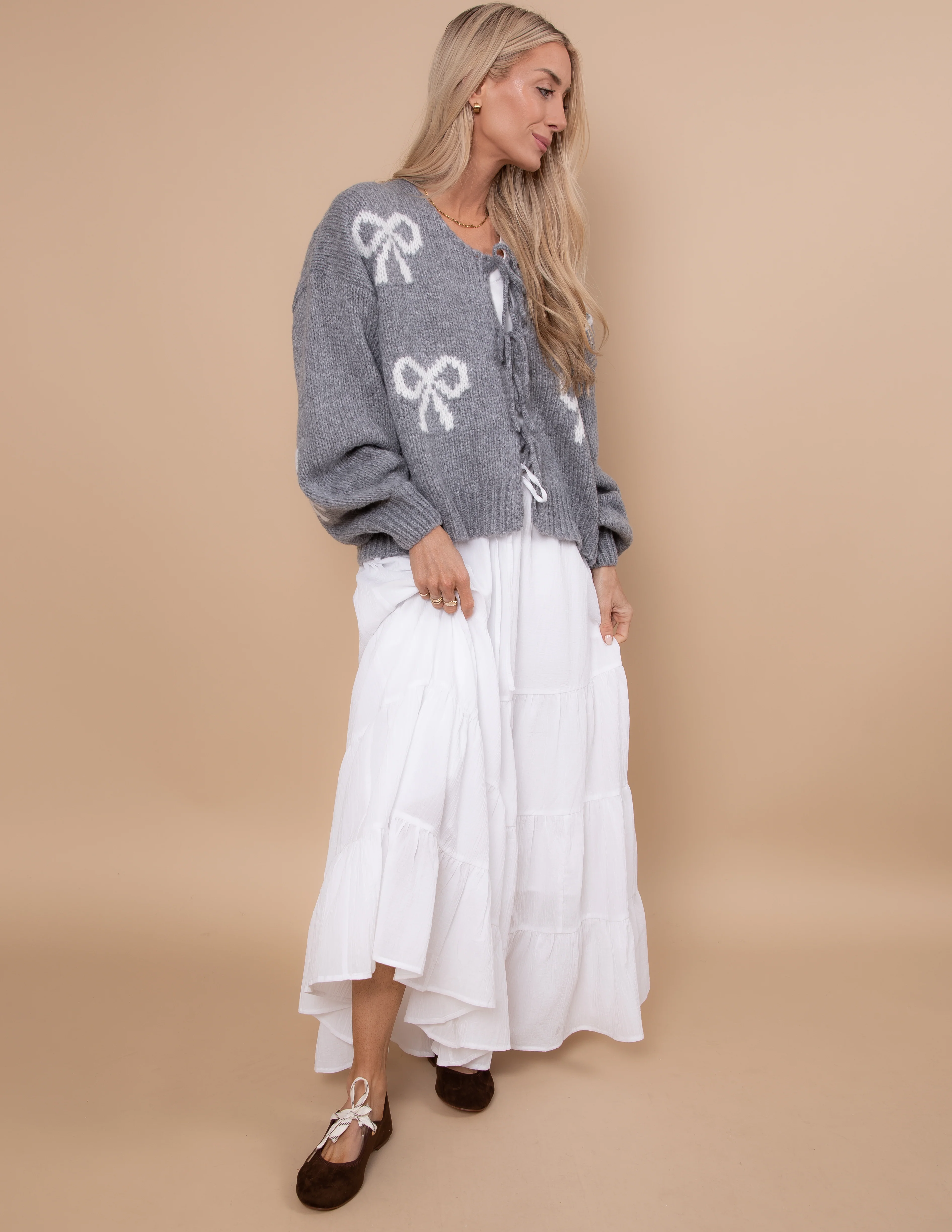 Lovie Bow Cardigan - Image 3
