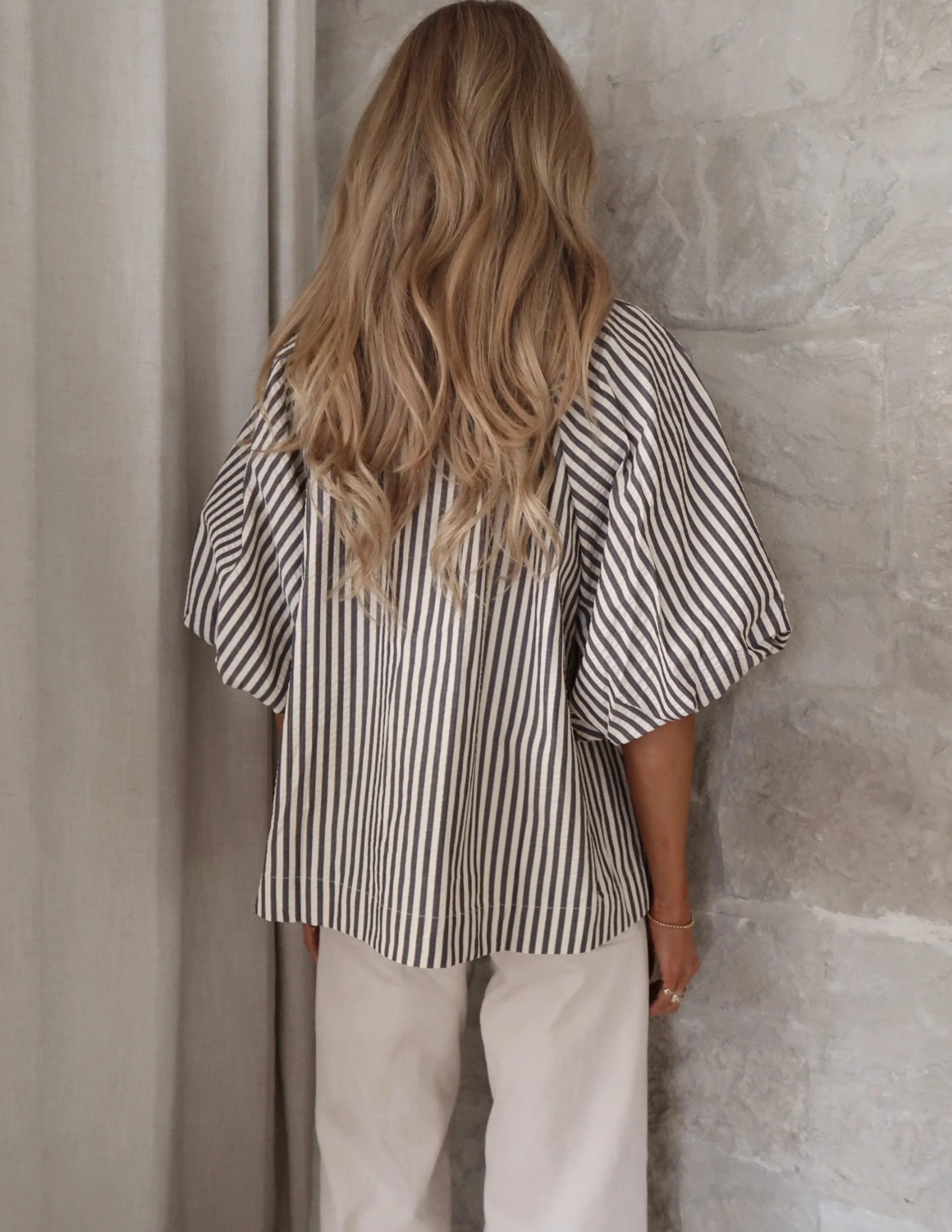 Lyla Striped Button Down Top - Image 5