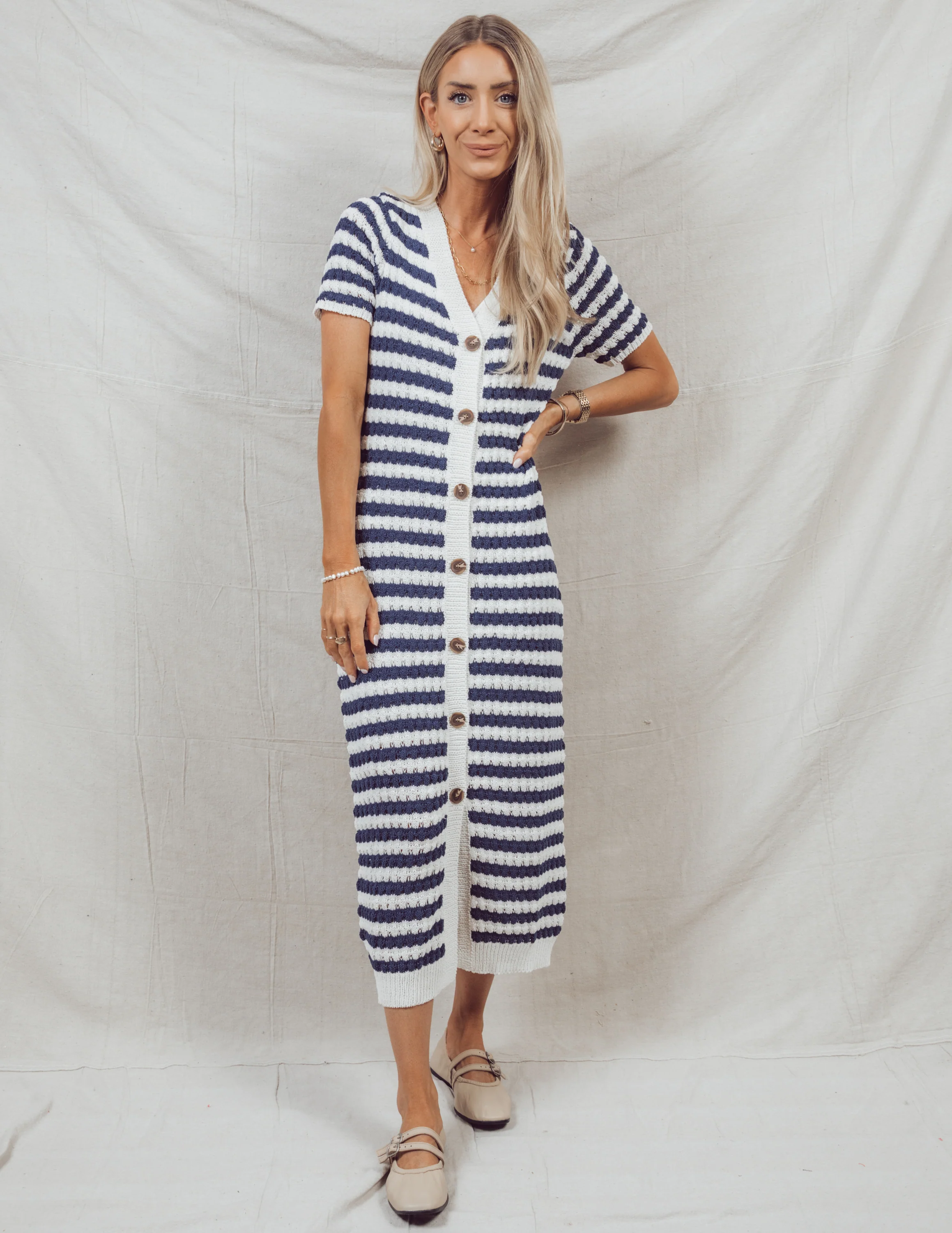Lynn Striped Dress - Image 5